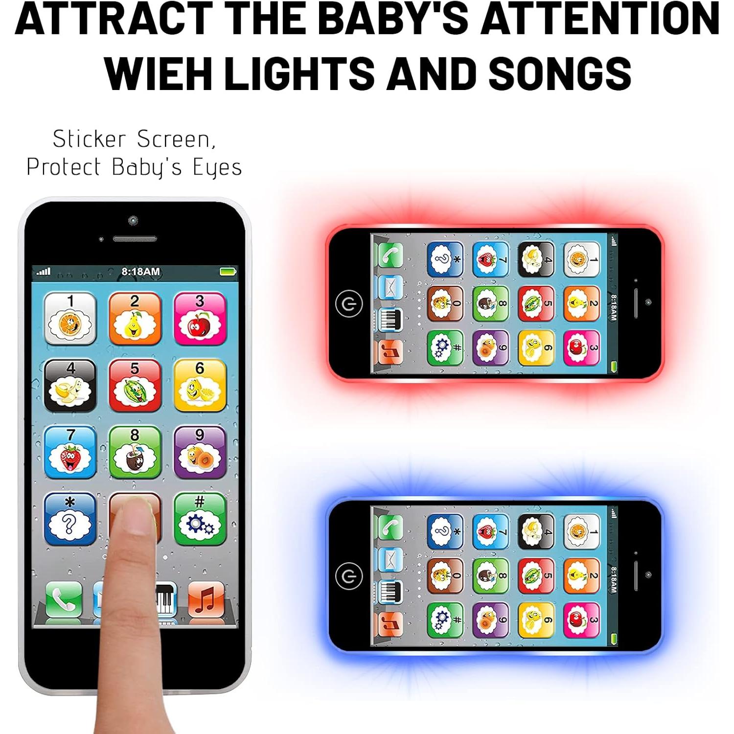 Teléfono Juguete Wolmund SJ-B-2 con 8 Funciones y Luces