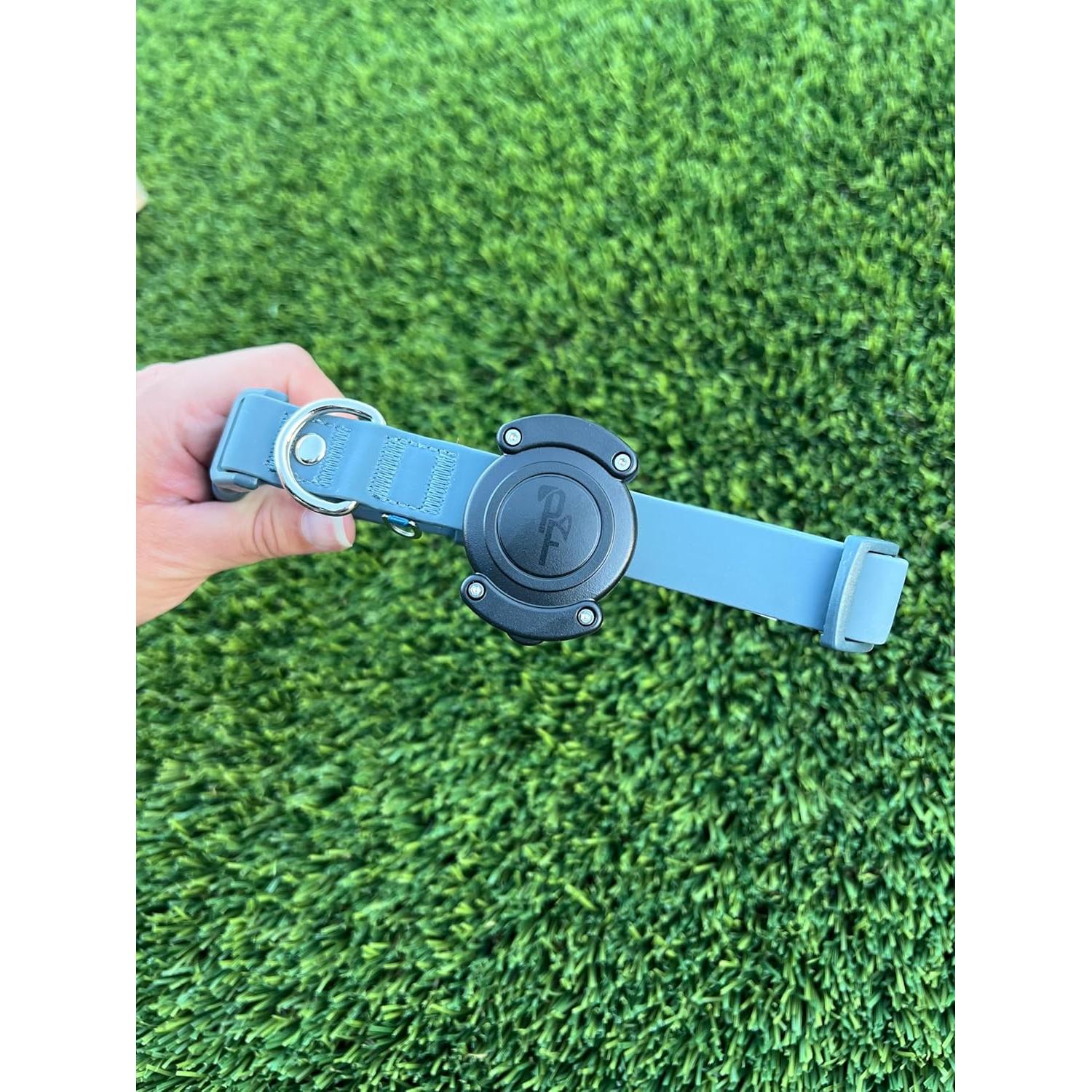 Dog Collar AirTag Holder, Extra-Durable, Lightweight, IPX8 Waterproof, Track Your Pet, Track Your Pet with No Subscription, for Dog Or Cat, AirTag Case Black, 1 Pack, Pet Frenz™