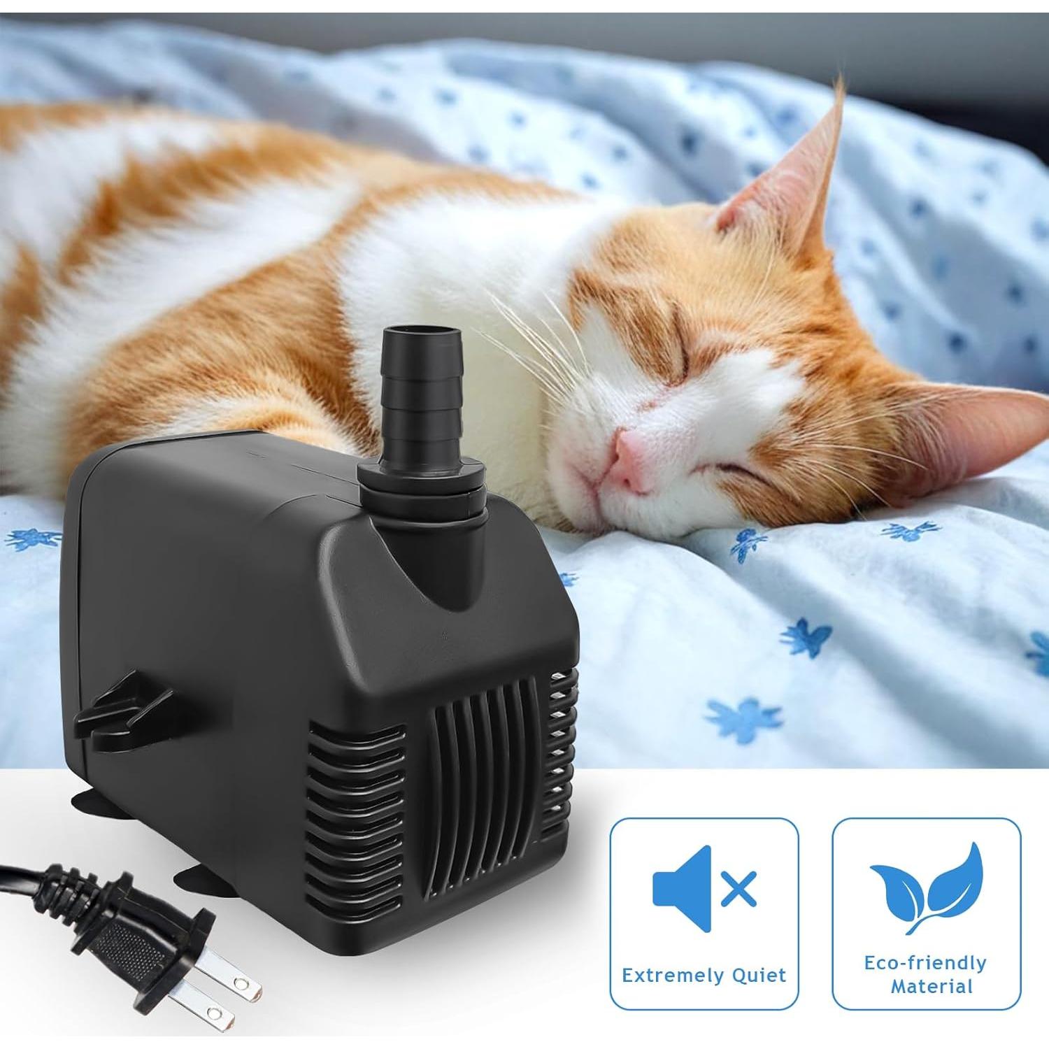 Bomba Sumergible Luti 800GPH 24W Ultra Silenciosa