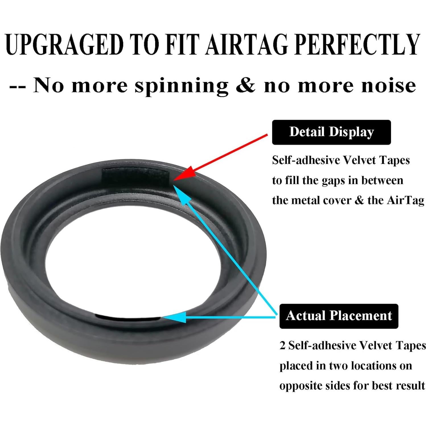 Soporte para AirTag Eifuday con Correa Elástica para Billetera