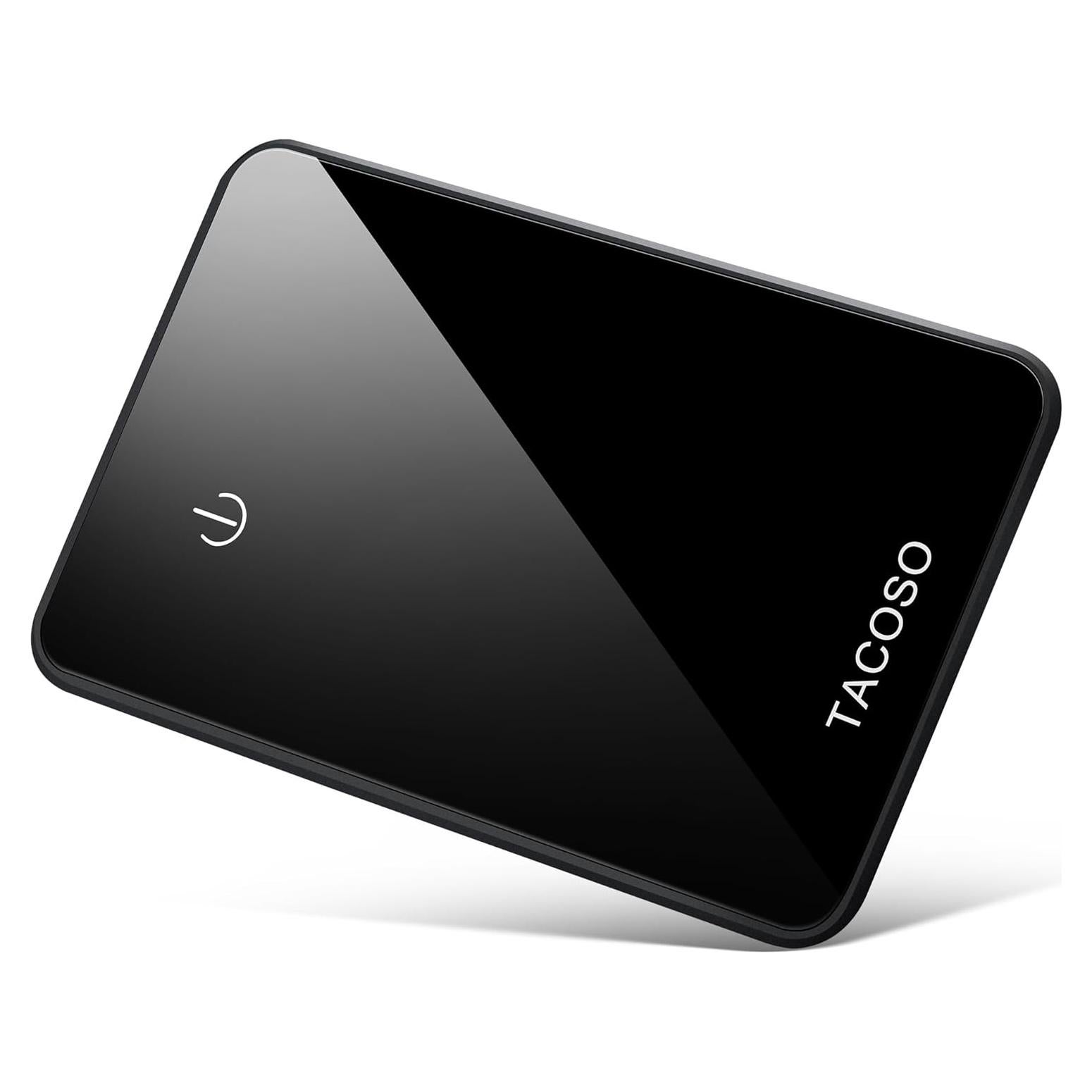 Tarjeta Localizadora Bluetooth TACOSO para Cartera - Negro