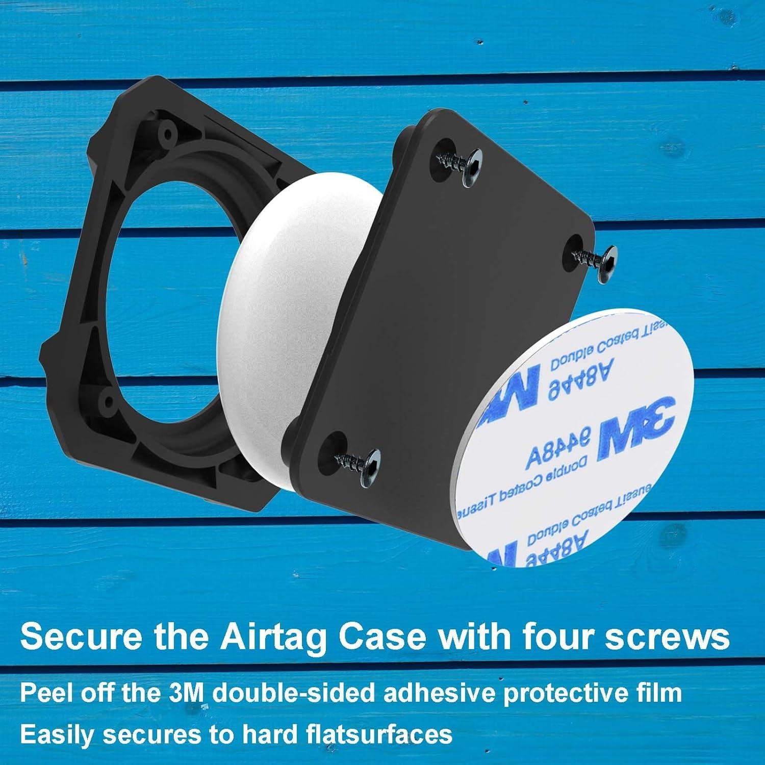 Soporte AirTag Cybertank Stick-On Adhesivo Ultra-Durable 4 Pzas