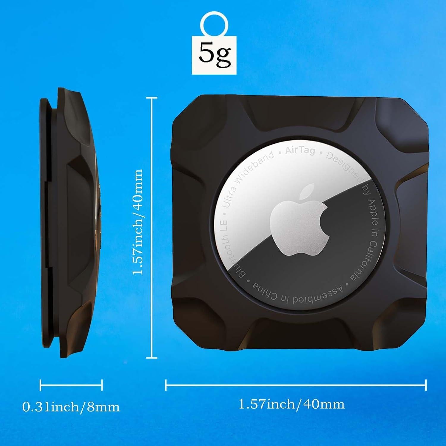 Soporte AirTag Cybertank Stick-On Adhesivo Ultra-Durable 4 Pzas