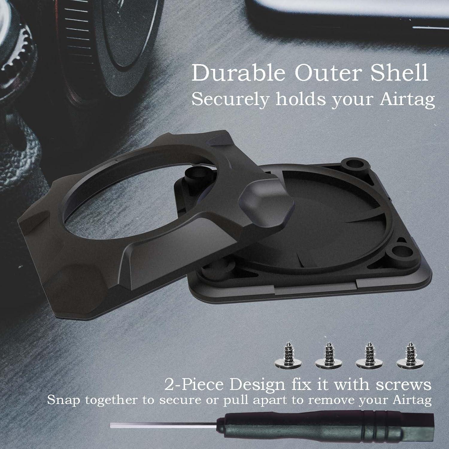 Soporte AirTag Cybertank Stick-On Adhesivo Ultra-Durable 4 Pzas