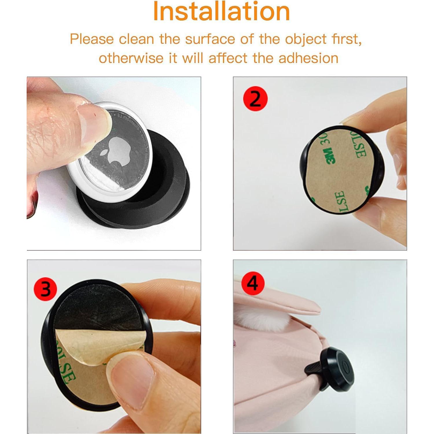 Soporte impermeable IPX8 Bavane para Airtag con adhesivo 3M