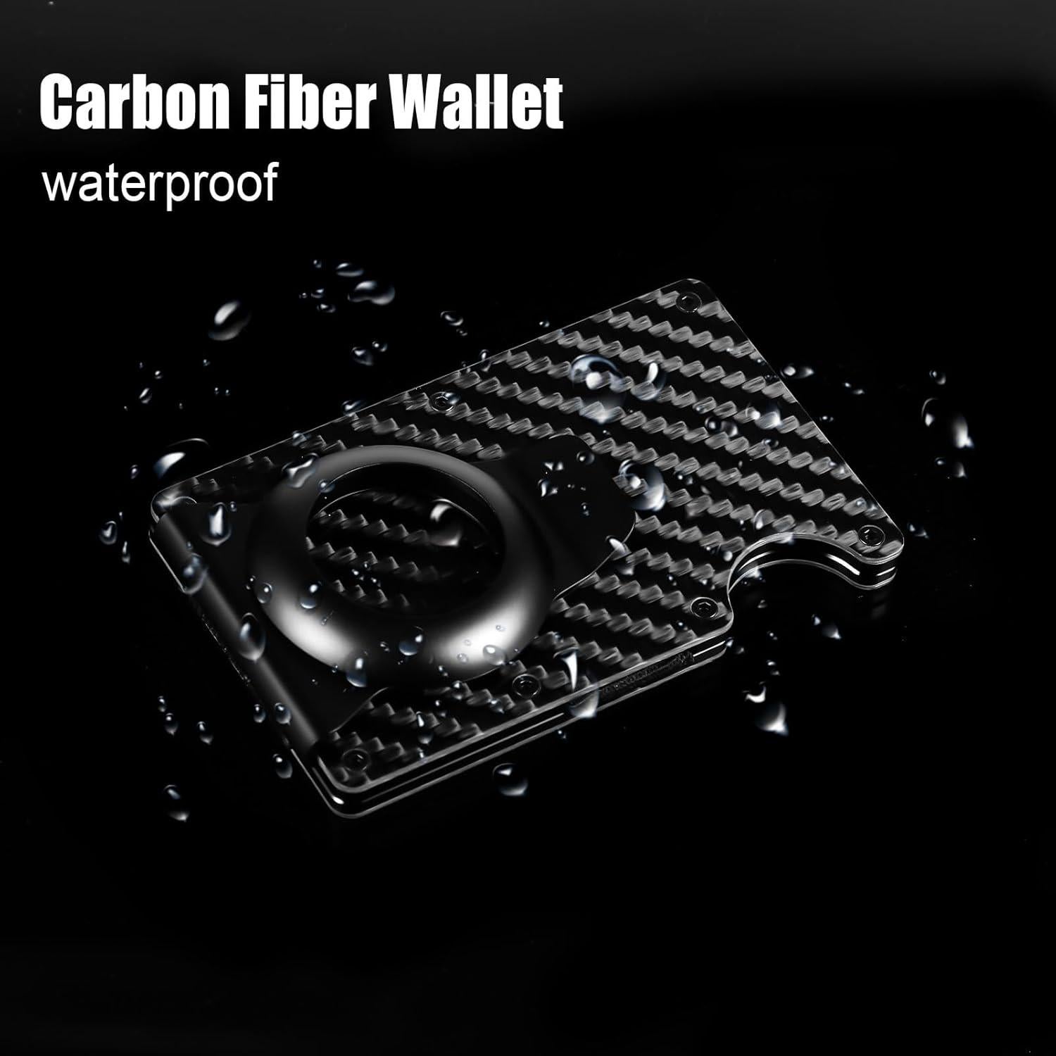 Soporte para Airtag SAVITA Clip Metal Negro para Cartera