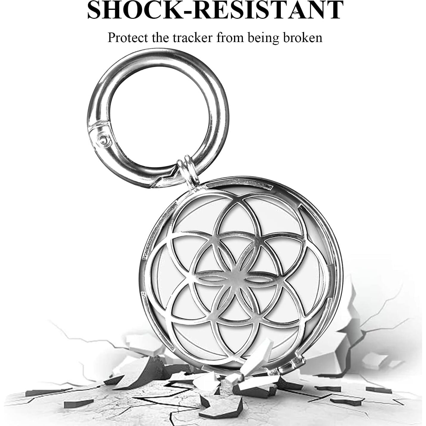 Funda Protectora Metalica VIIVY para AirTag - Plata