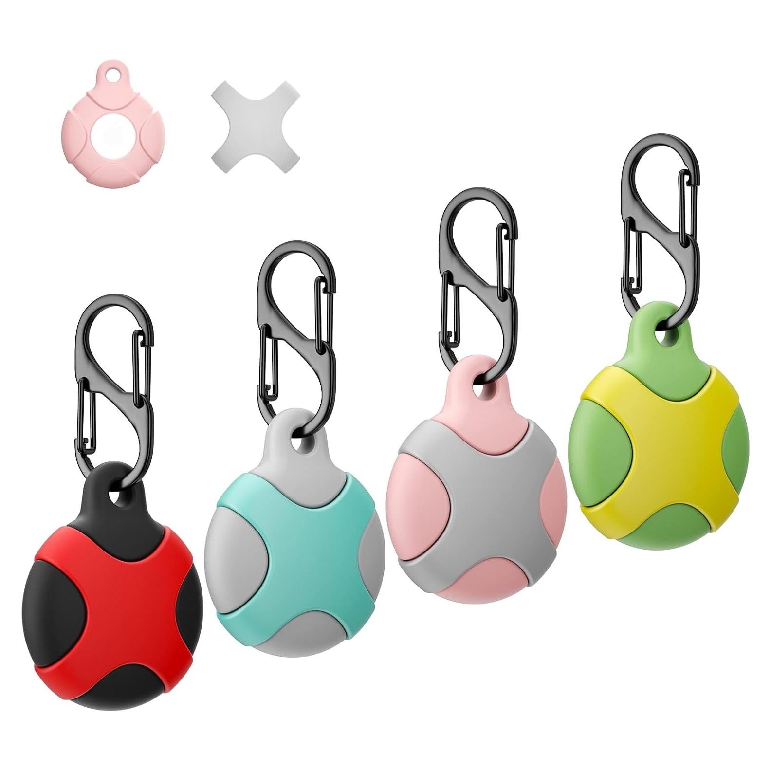 Paquete de 4 fundas de silicona Meokkaebi para AirTag 2021