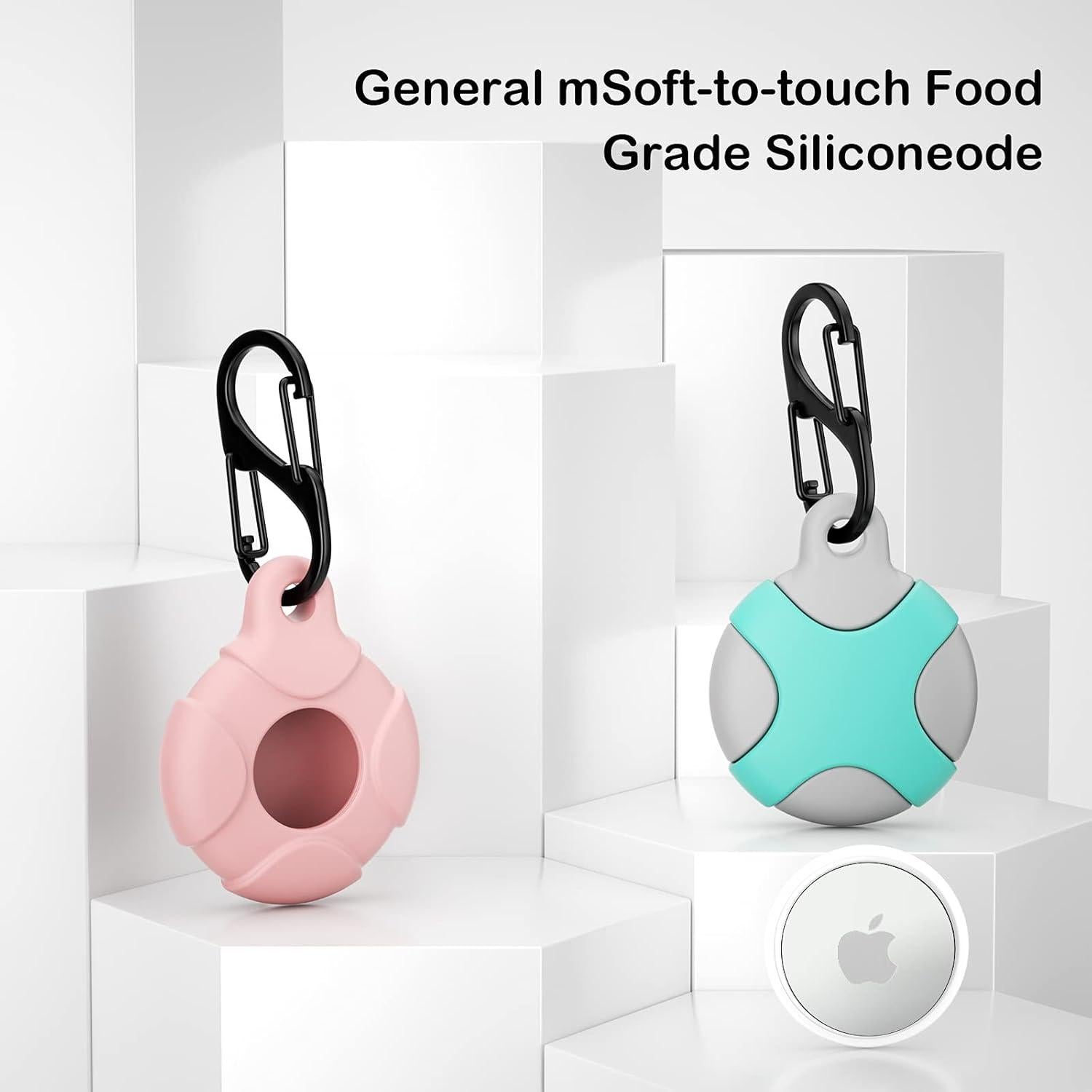 Paquete de 4 fundas de silicona Meokkaebi para AirTag 2021