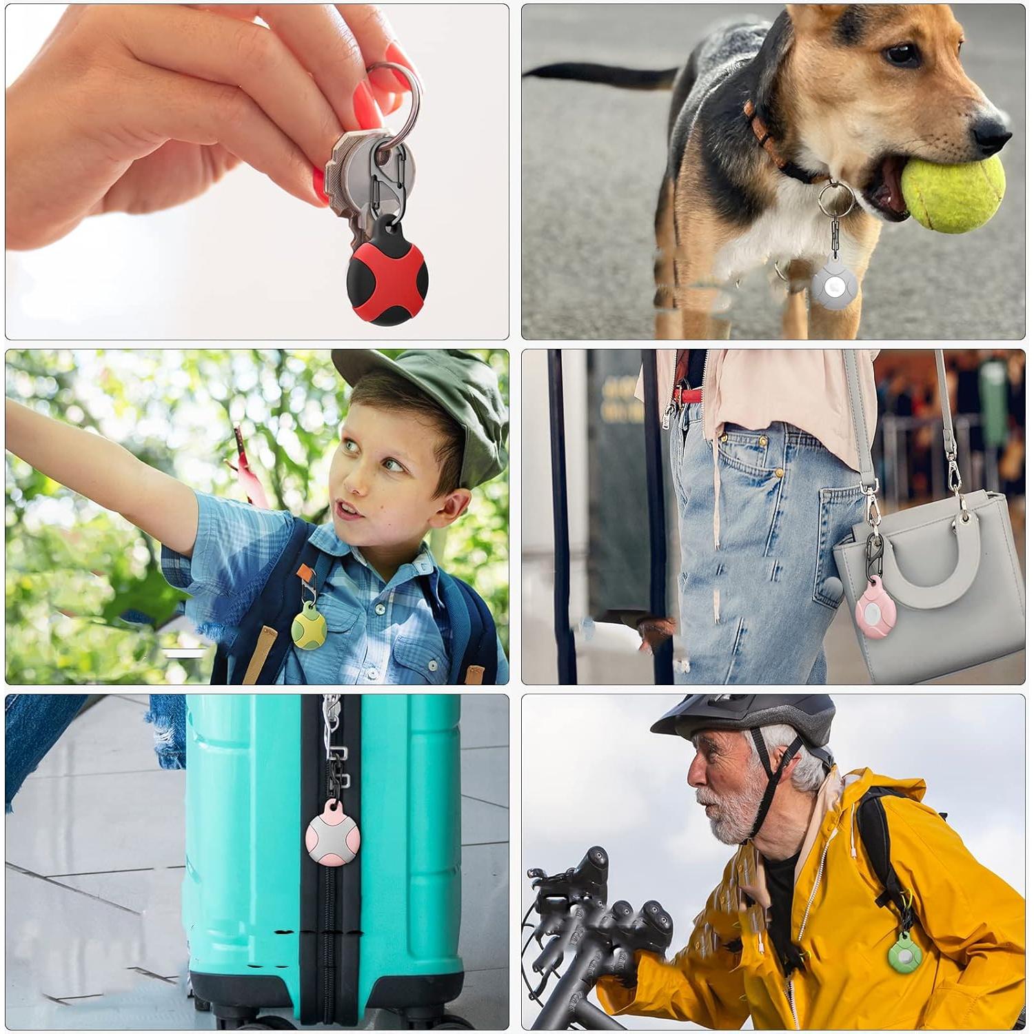 Paquete de 4 fundas de silicona Meokkaebi para AirTag 2021