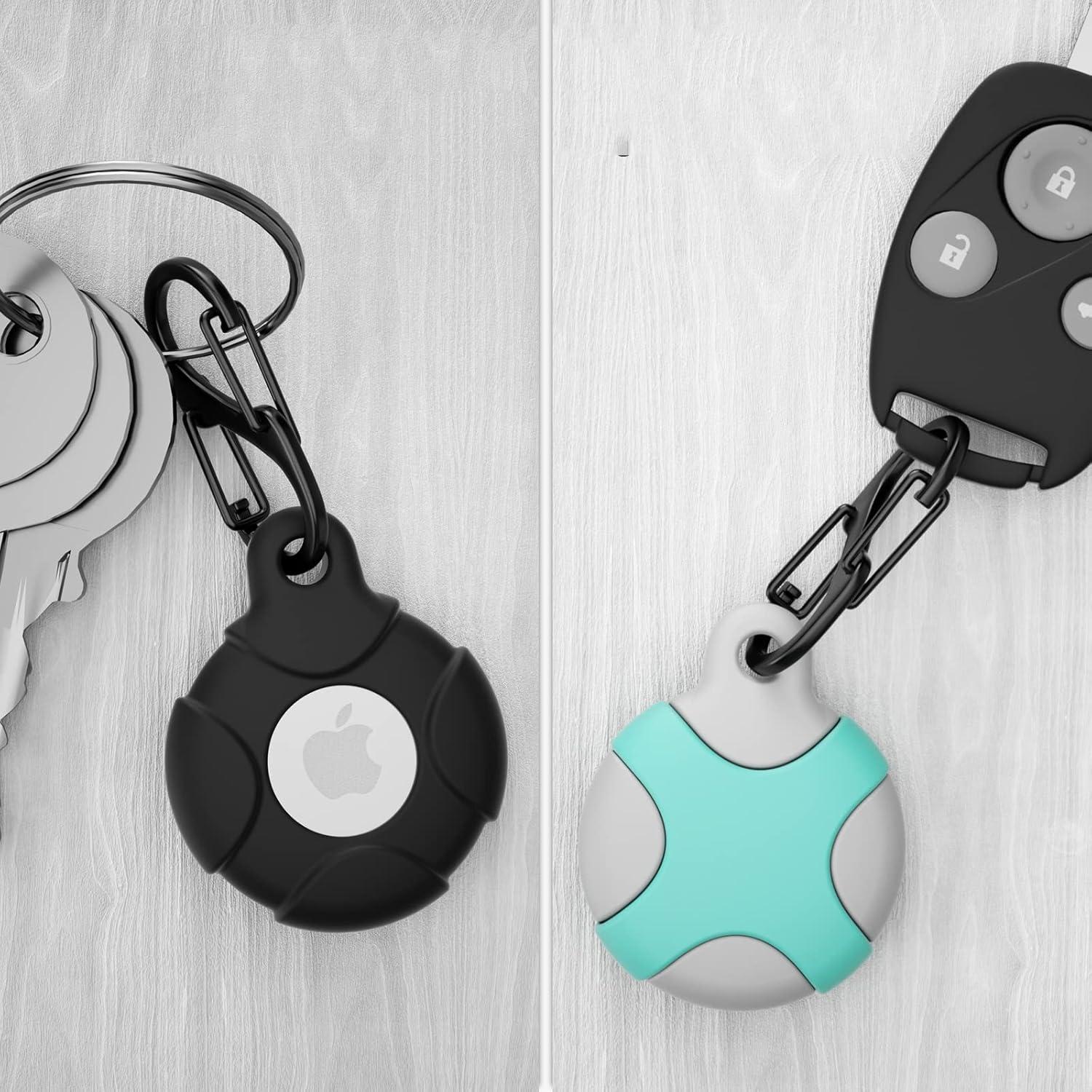 Paquete de 4 fundas de silicona Meokkaebi para AirTag 2021