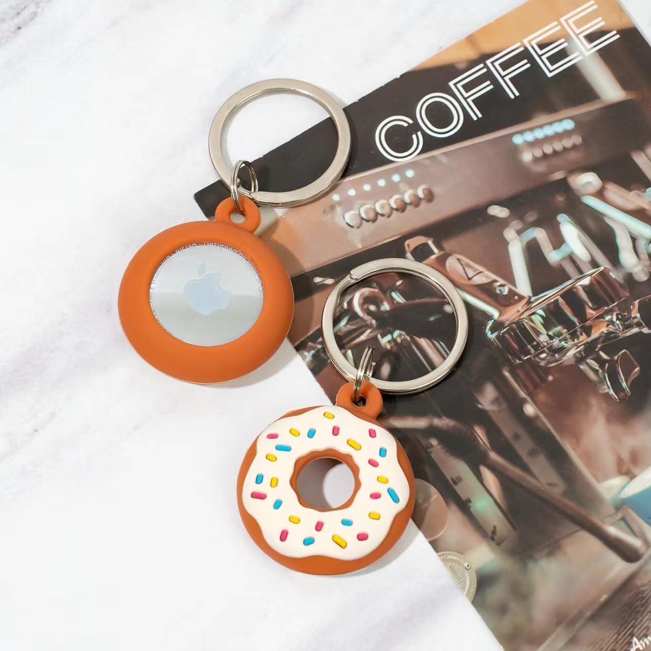 Funda de Silicona para AirTag Siopwk - Diseño Anime Color Donas