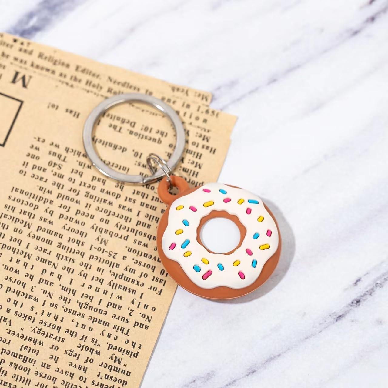 Funda de Silicona para AirTag Siopwk - Diseño Anime Color Donas