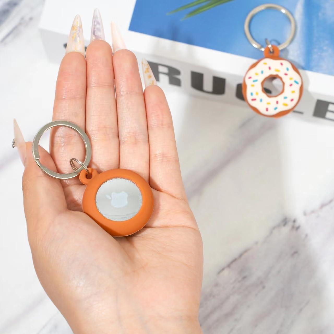 Funda de Silicona para AirTag Siopwk - Diseño Anime Color Donas