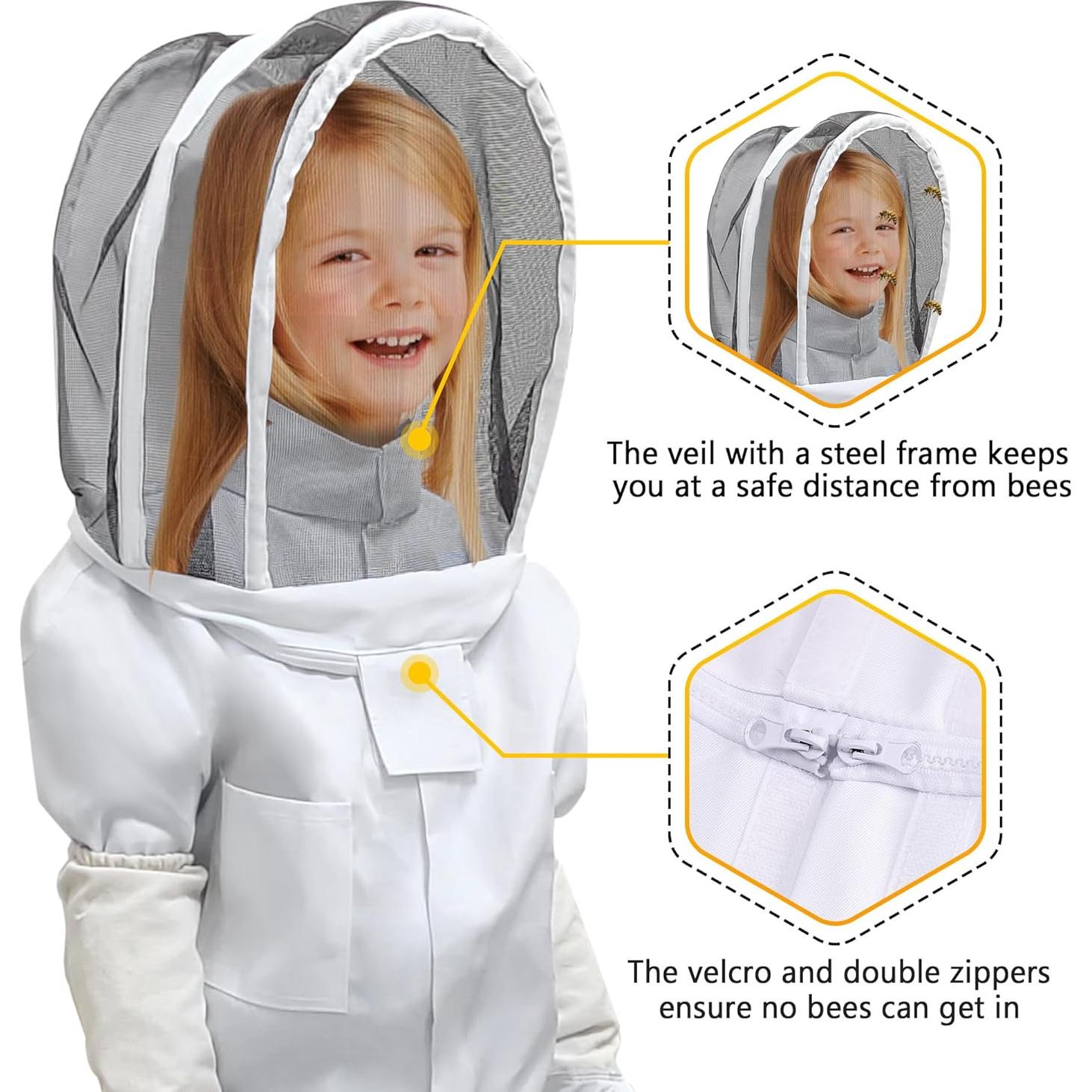 Traje de Apicultura para Niños PNKKODW M Transpirable