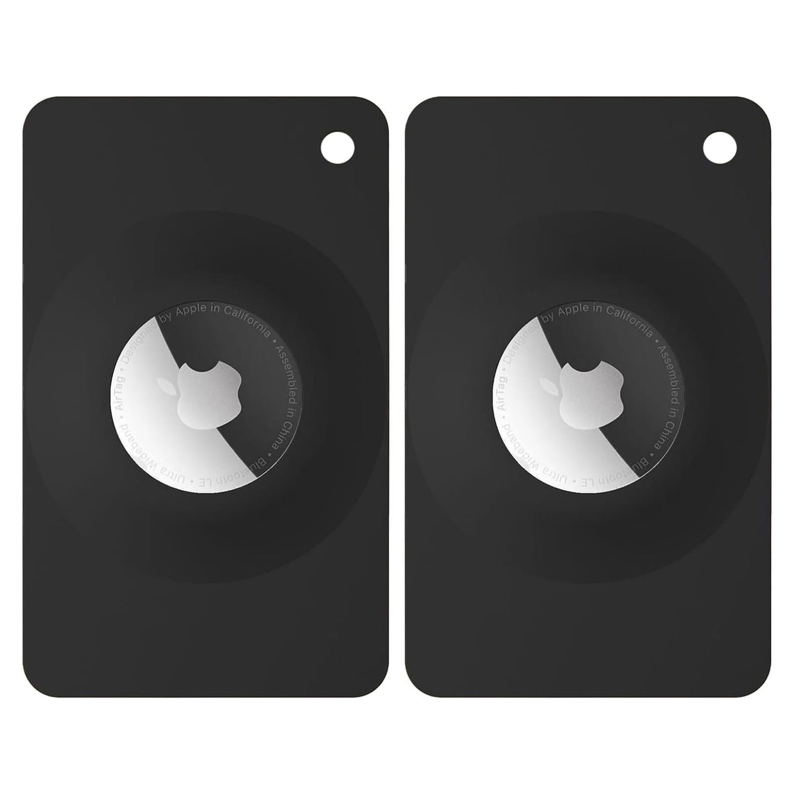 Soporte de Cartera para AirTag Heliqxwl Negro - 2 Pcs