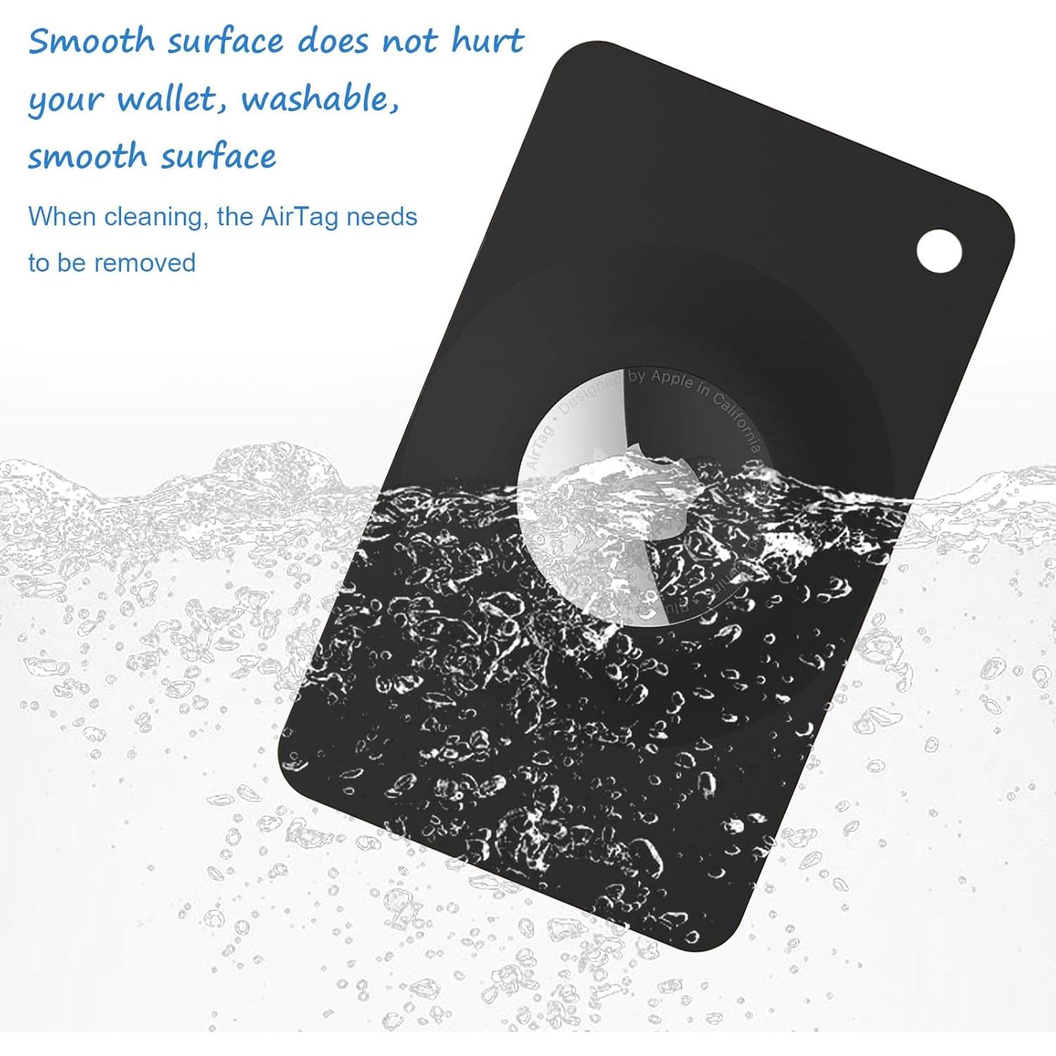 Soporte de Cartera para AirTag Heliqxwl Negro - 2 Pcs