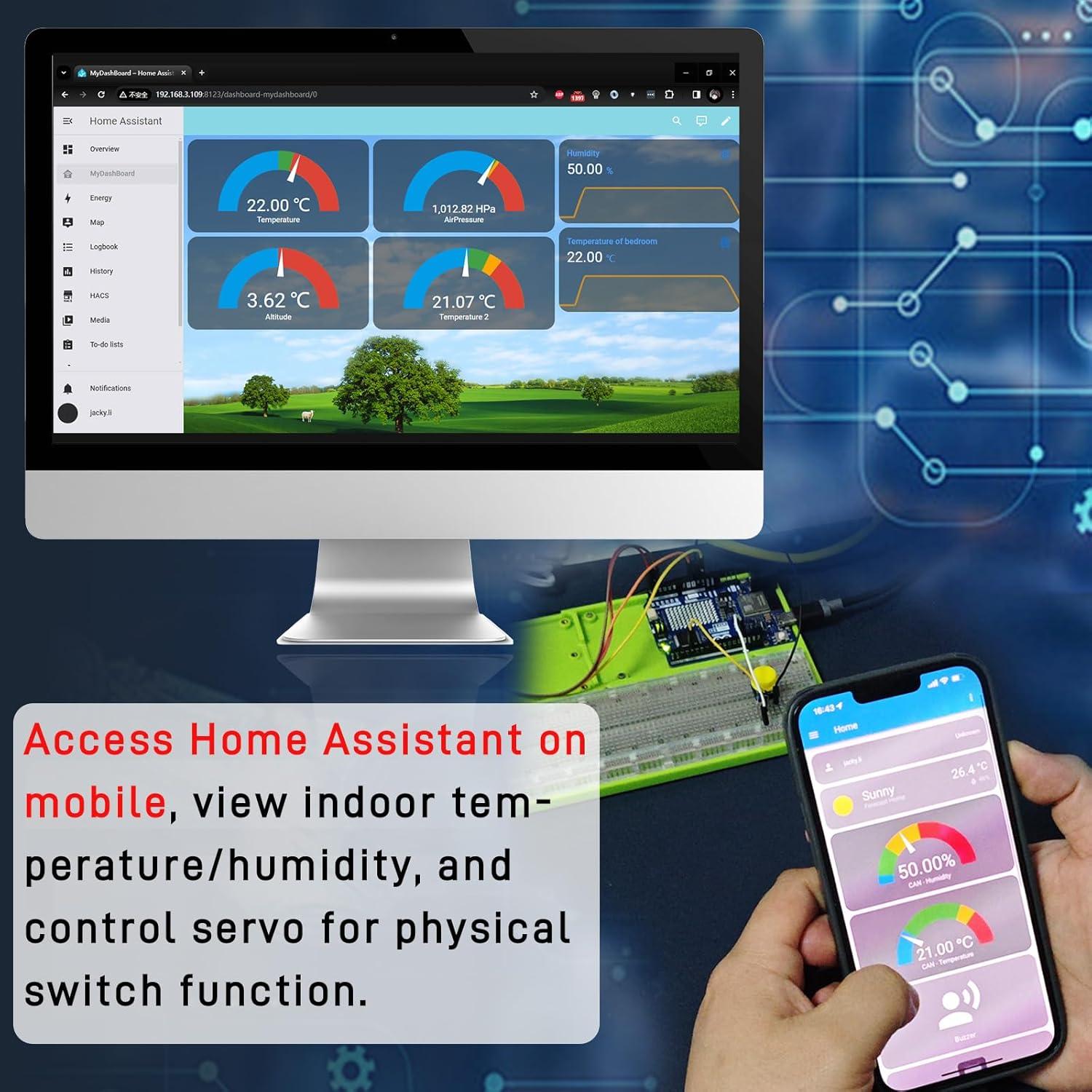 Kit de Inicio GeeekPi UNO R4 WiFi Bluetooth IoT 0.94kg