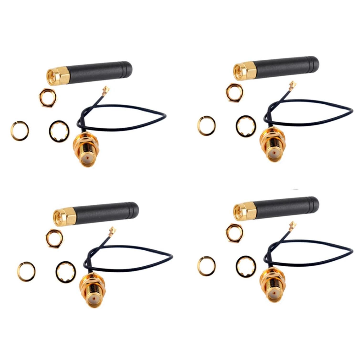 4 Antenas LoRa 915MHz U.FL IPEX a SMA Geekstory