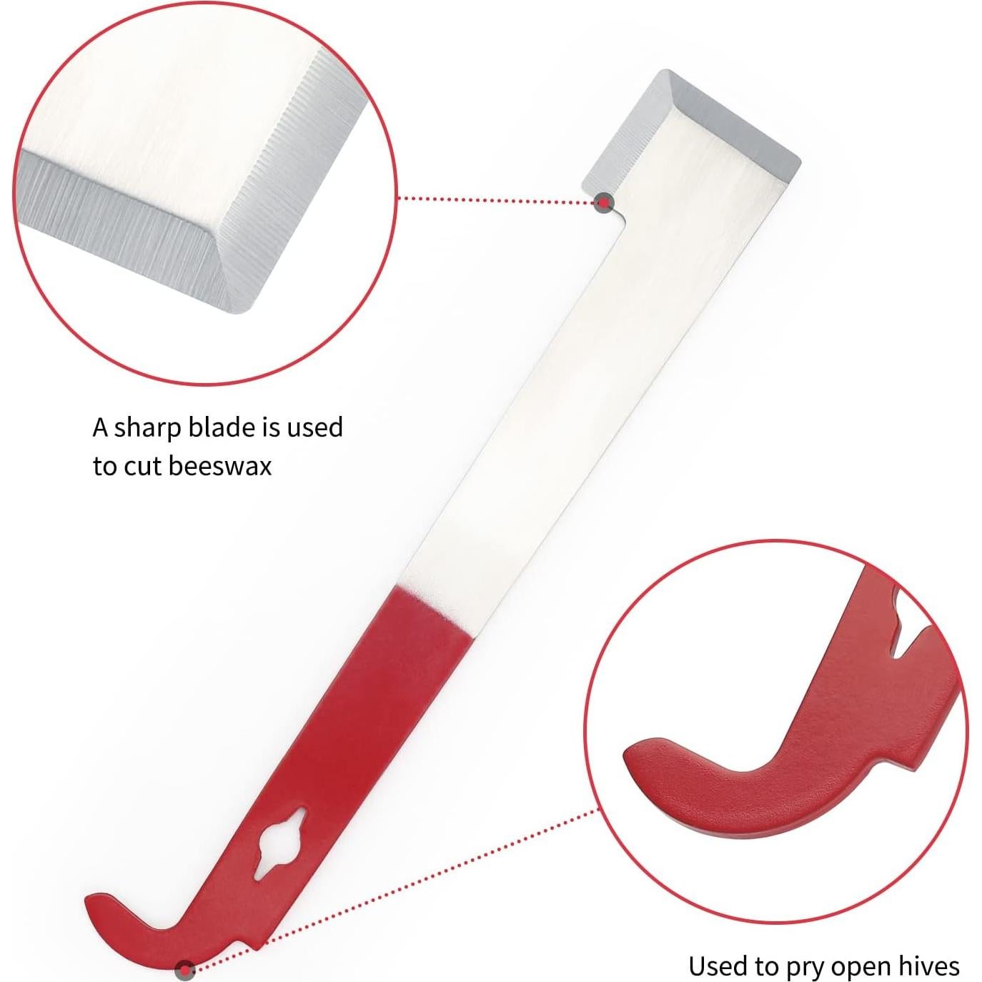 KINGLAKE J Hook de Acero para Colmena 26,67 cm Raspador