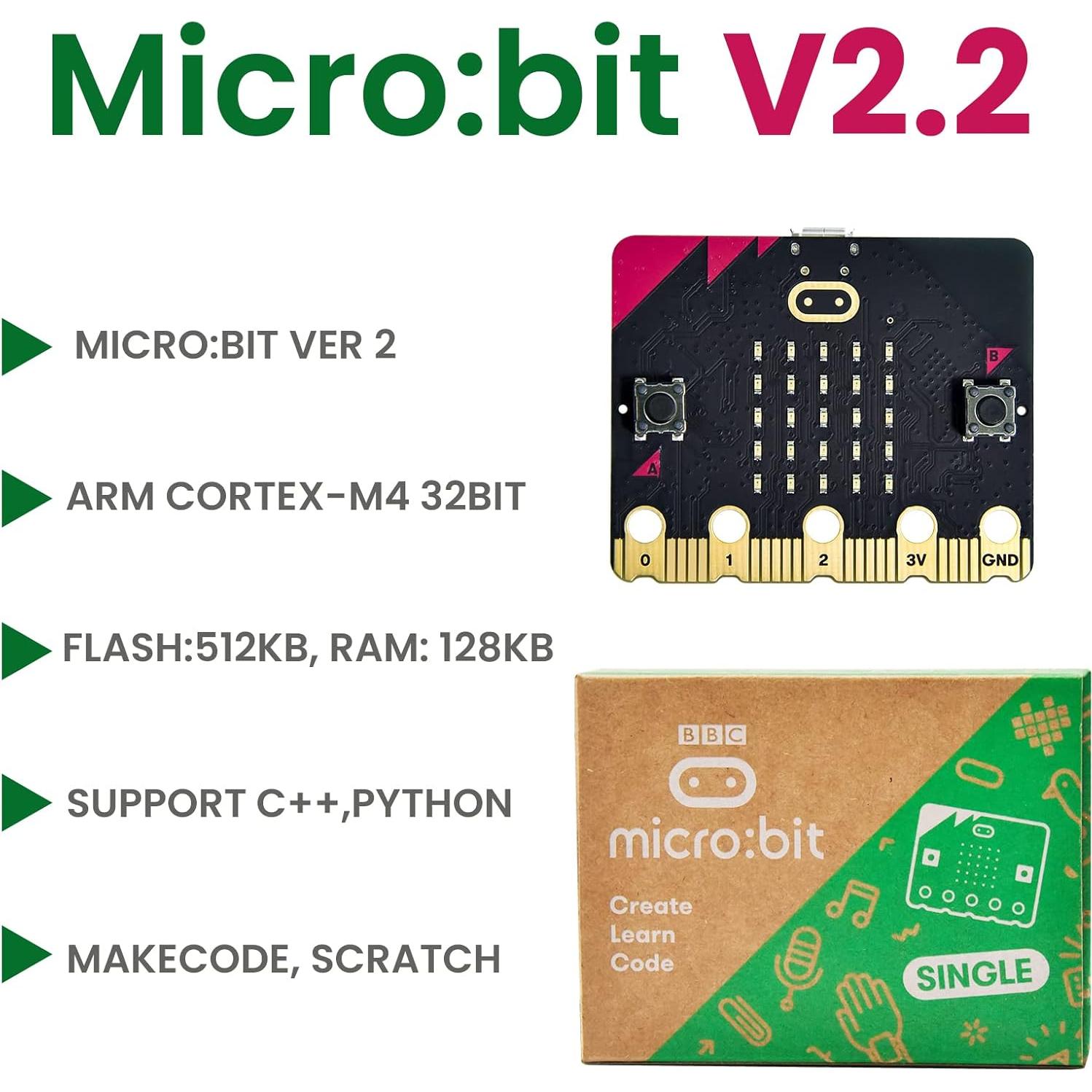 Kit de Inicio 45 Sensores Keyestudio Micro:bit V2.2