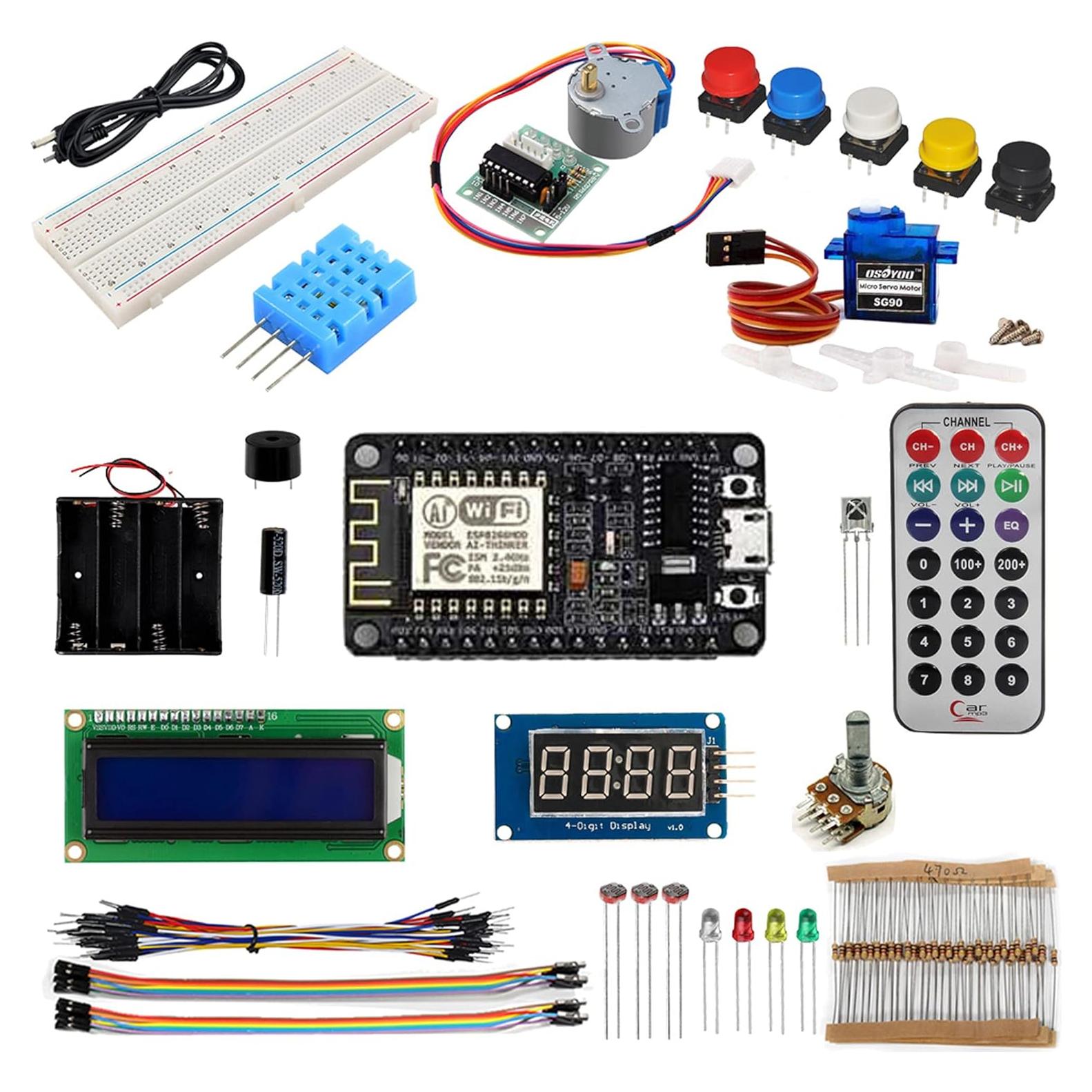 Kit de Inicio IOT OSOYOO ESP8266 NodeMCU con 22 Componentes