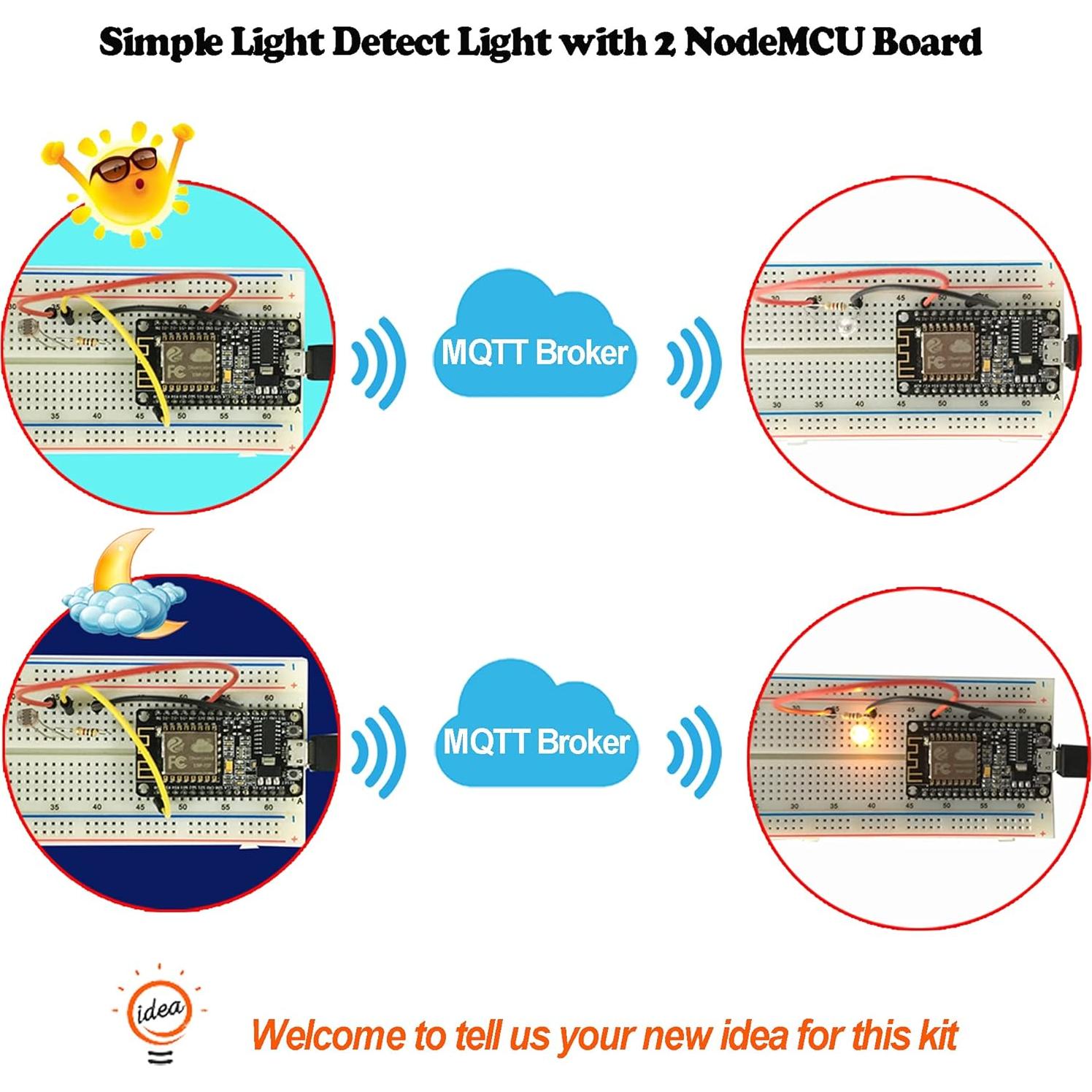 Kit de Inicio IOT OSOYOO ESP8266 NodeMCU con 22 Componentes
