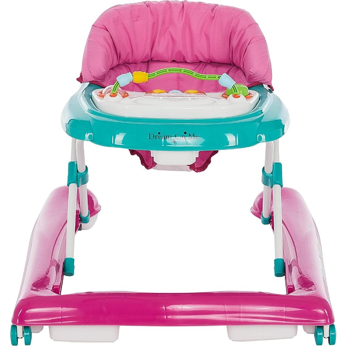 Andador 2-en-1 Dream On Me Ava Teal Pink Ajustable