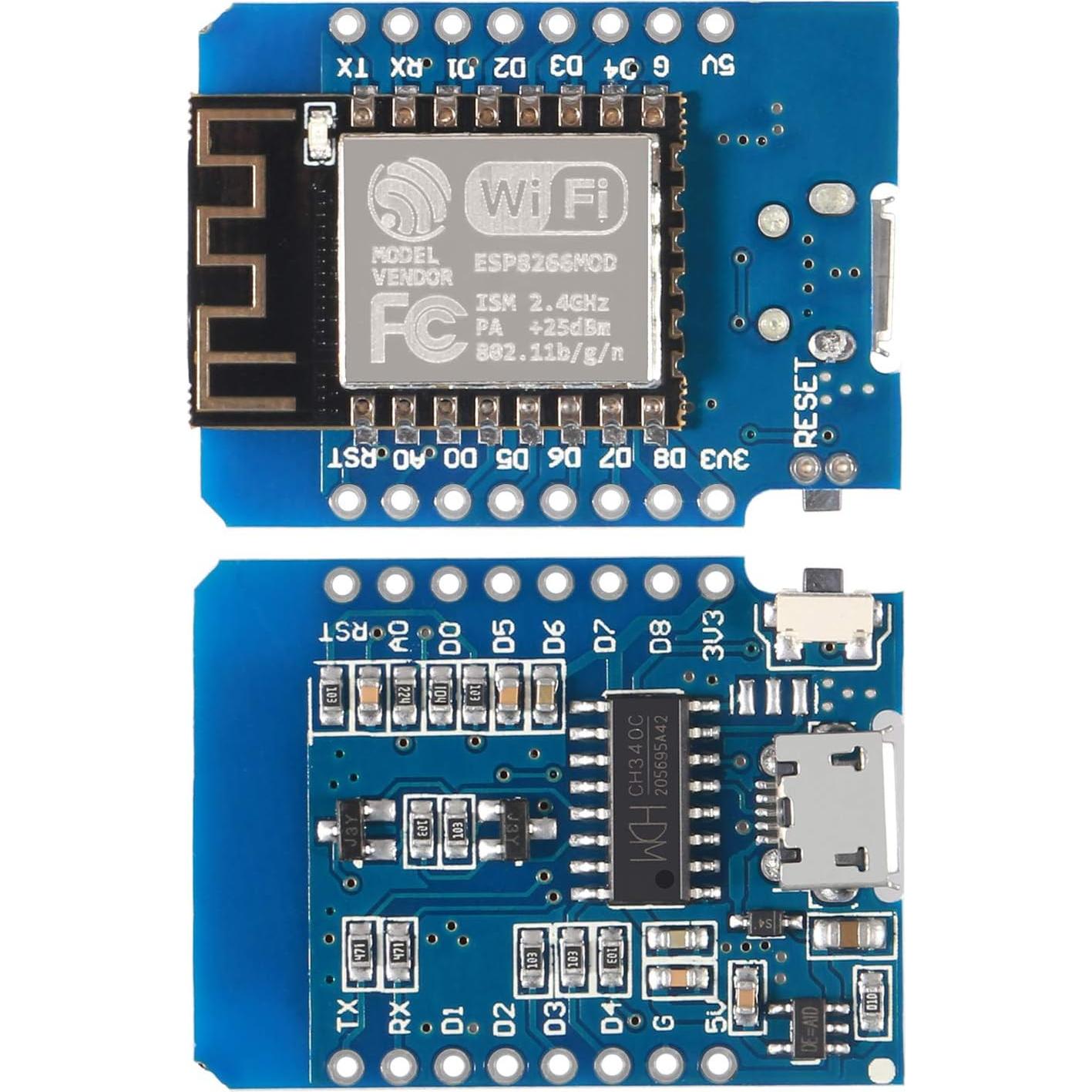 5 Piezas Módulo NodeMCU D1 Mini WeMos ESP8266 4MB