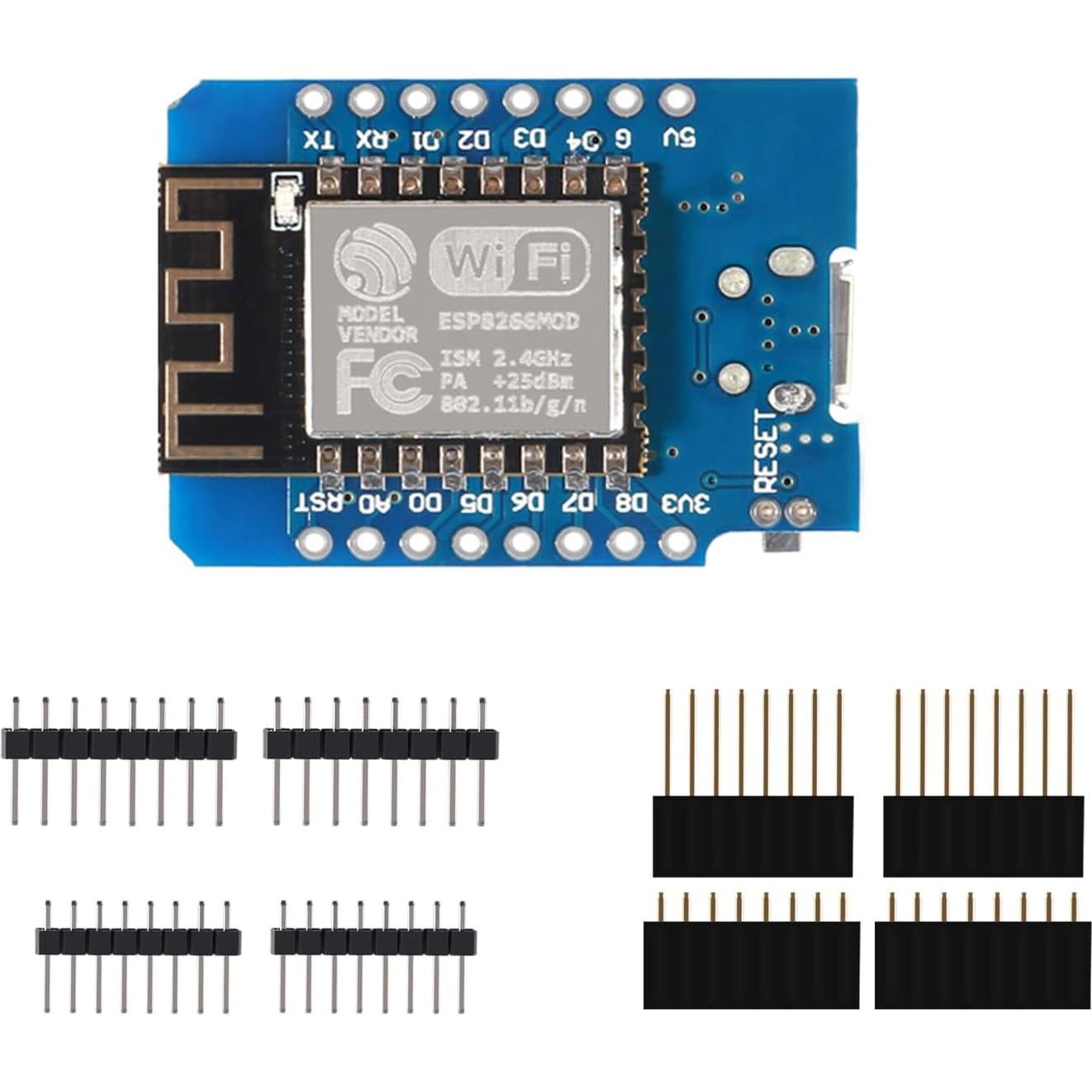 5 Piezas Módulo NodeMCU D1 Mini WeMos ESP8266 4MB