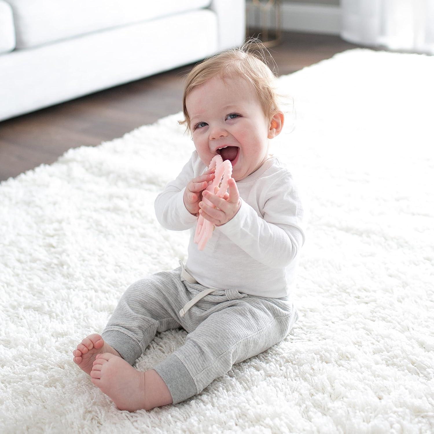 Mordedor Suave Dr. Brown's Flexees Conejito Rosa 100% Silicona 3m+