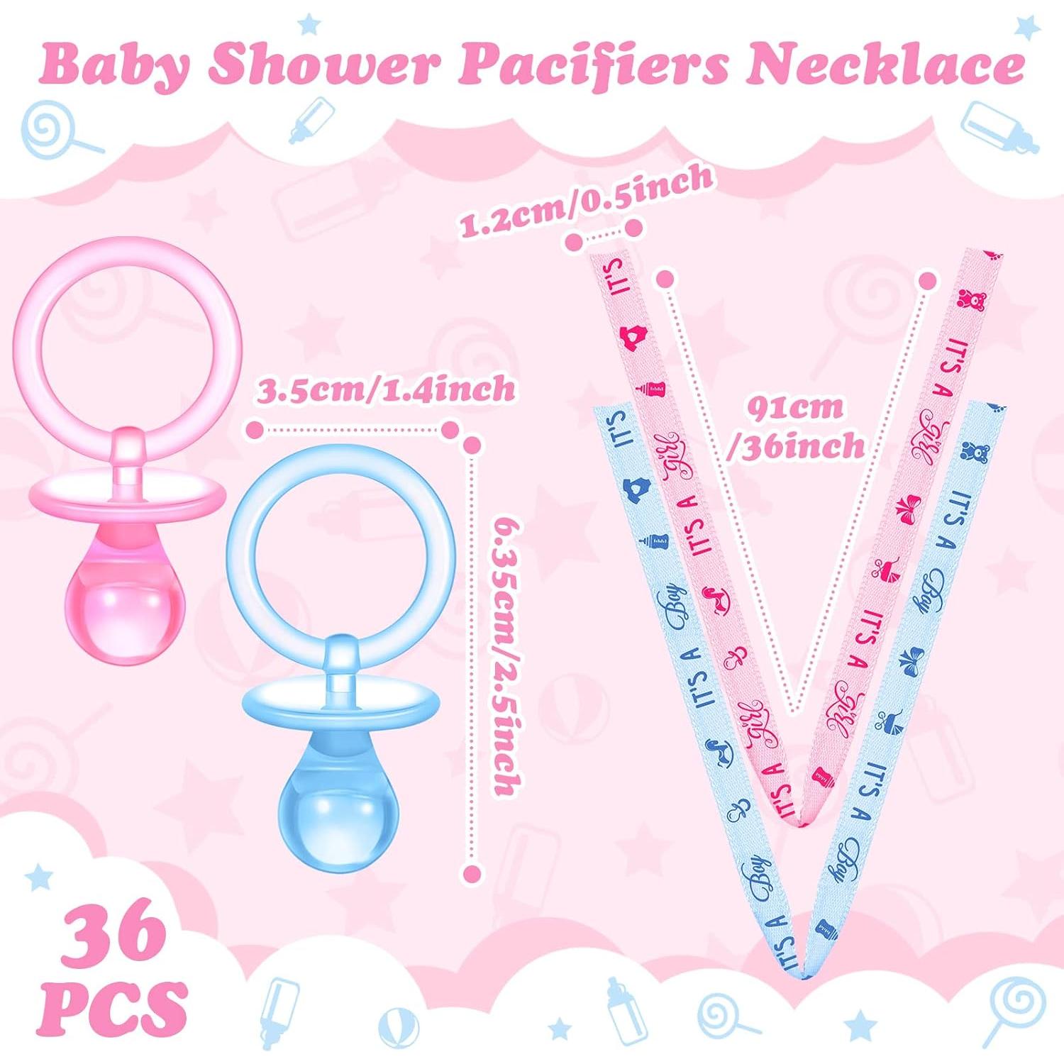 Collar de Chupetes 36 Piezas Coume Baby Shower Acrílico