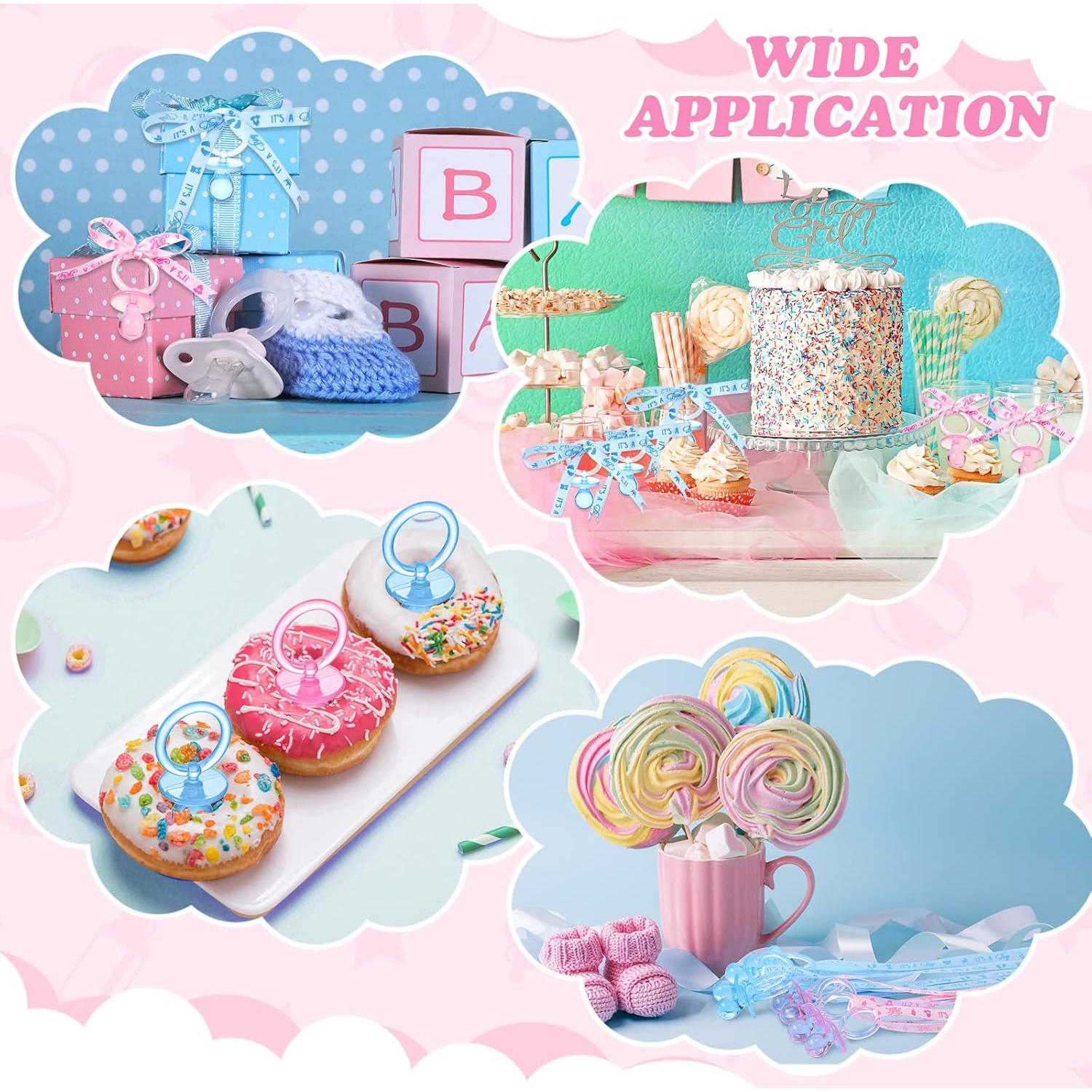 Collar de Chupetes 36 Piezas Coume Baby Shower Acrílico