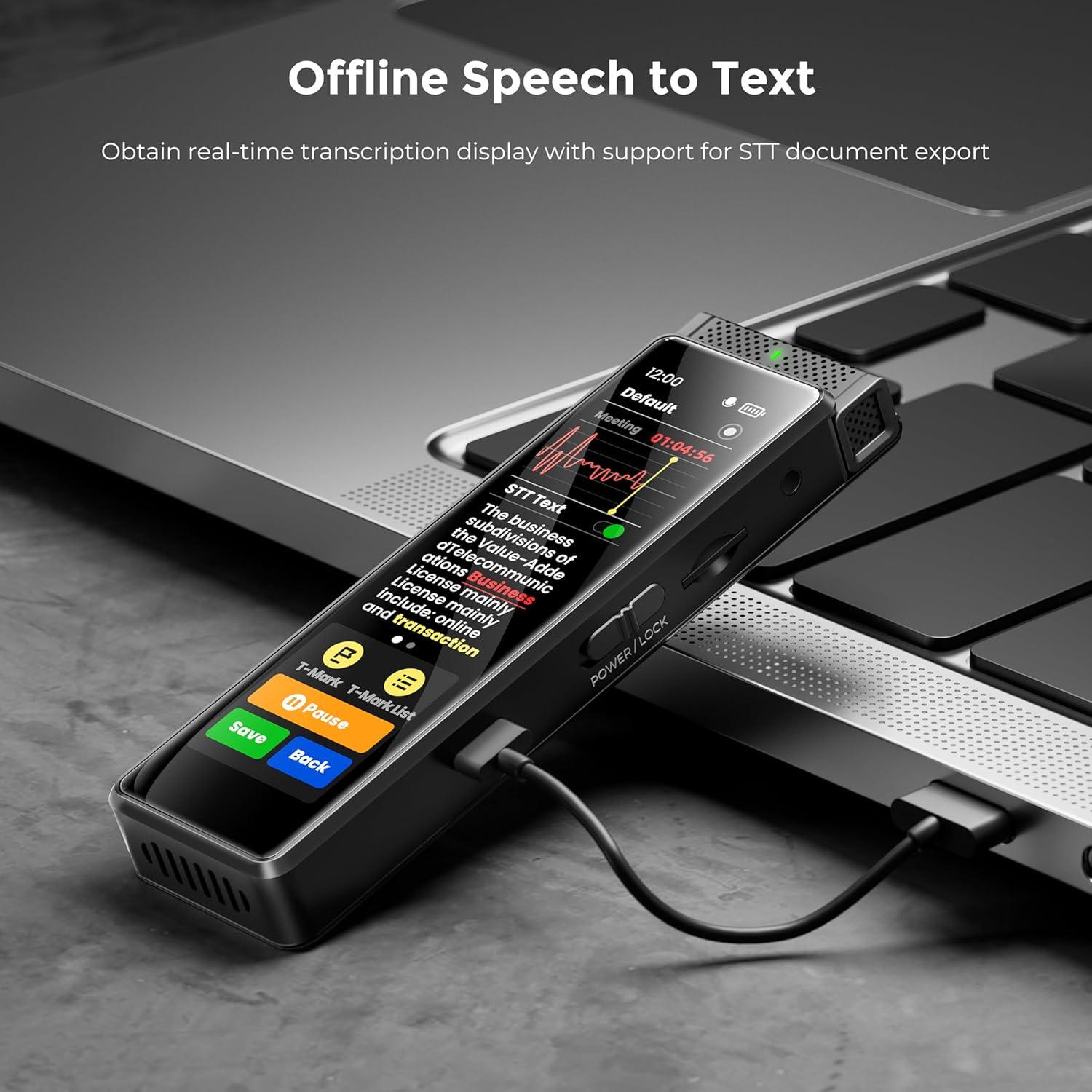 Grabadora de Voz Digital Innioasis R1 136GB Bluetooth