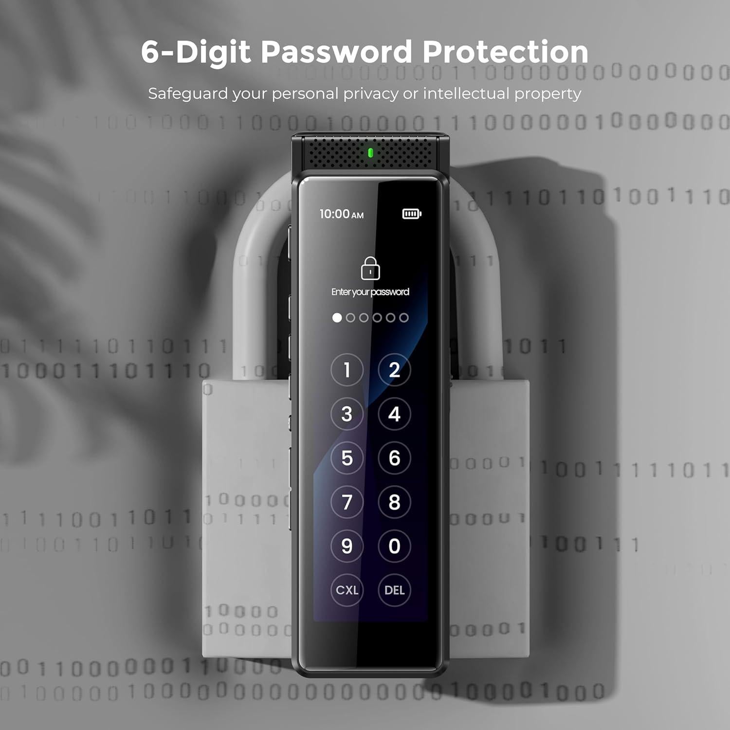 Grabadora de Voz Digital Innioasis R1 136GB Bluetooth