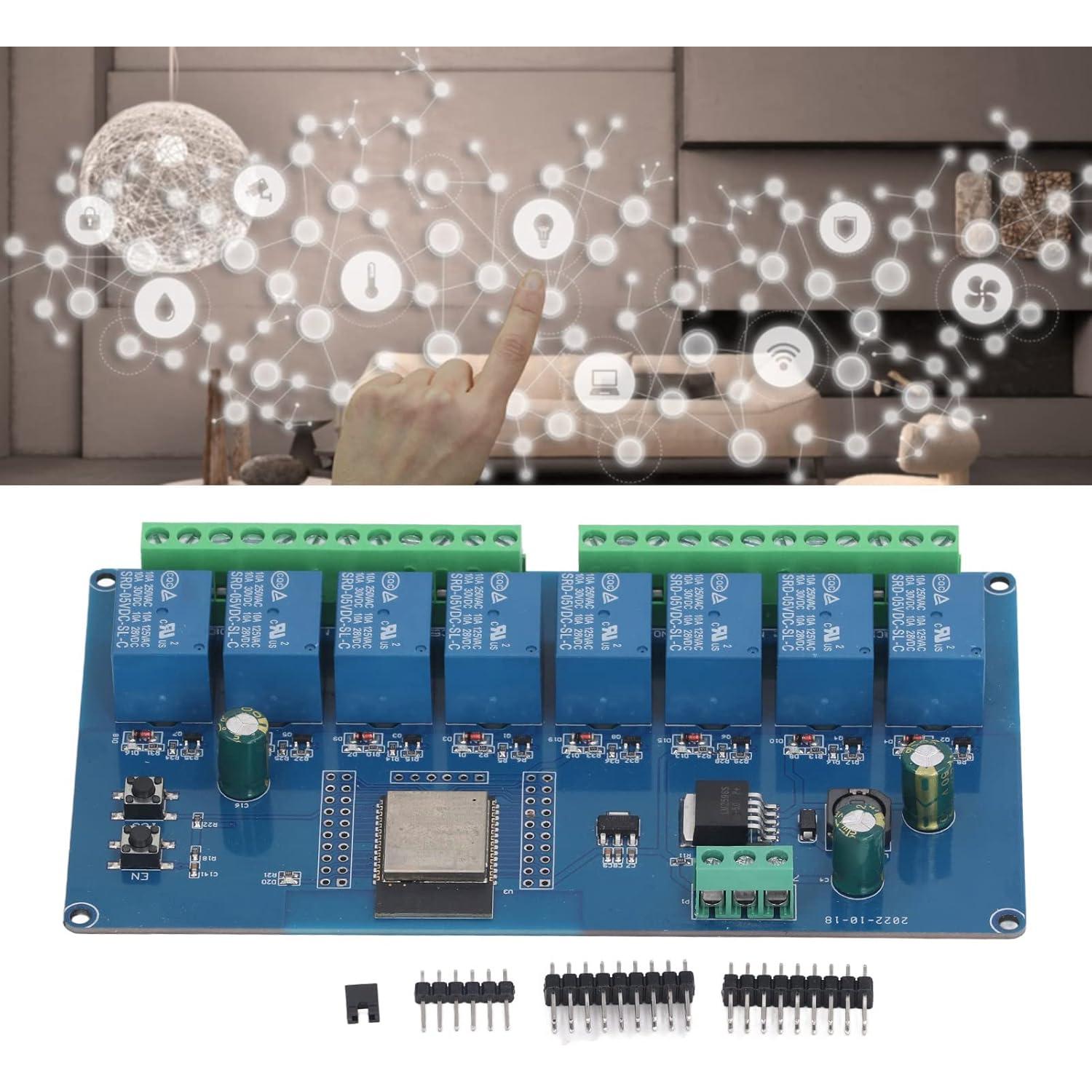 Módulo Relé Inteligente 8 Canales ESP32 WALFRONT 250V AC