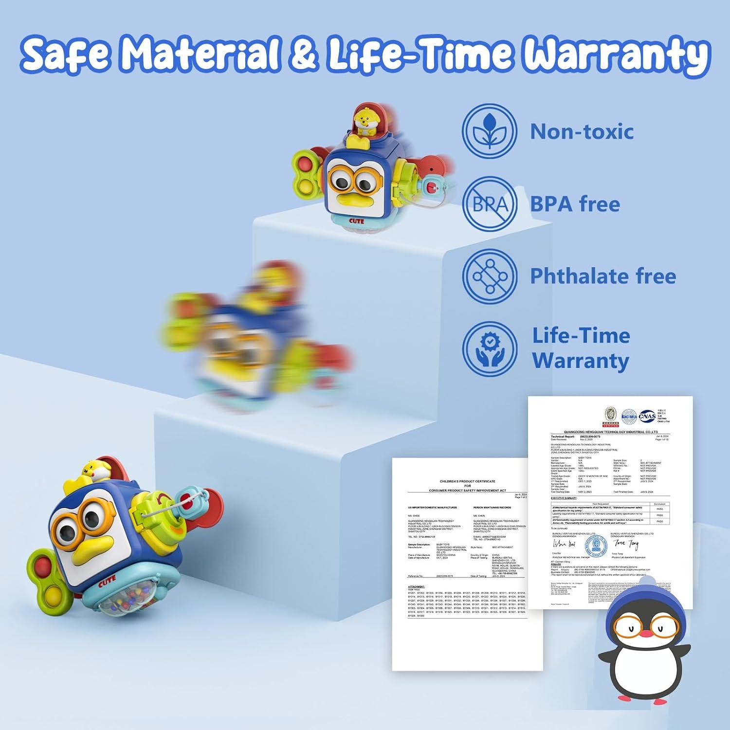 Cubo Ocupado Montessori OSIMILY para Bebés 12-36 Meses