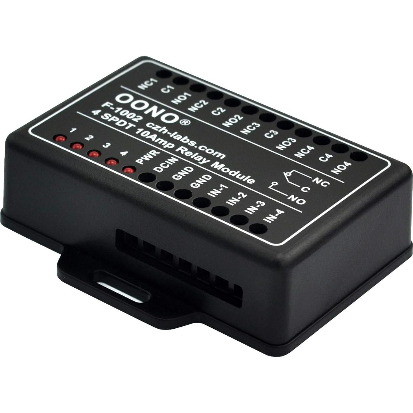 Módulo Relé de Potencia 4 Canales 10Amp DC5V para Raspberry Pi