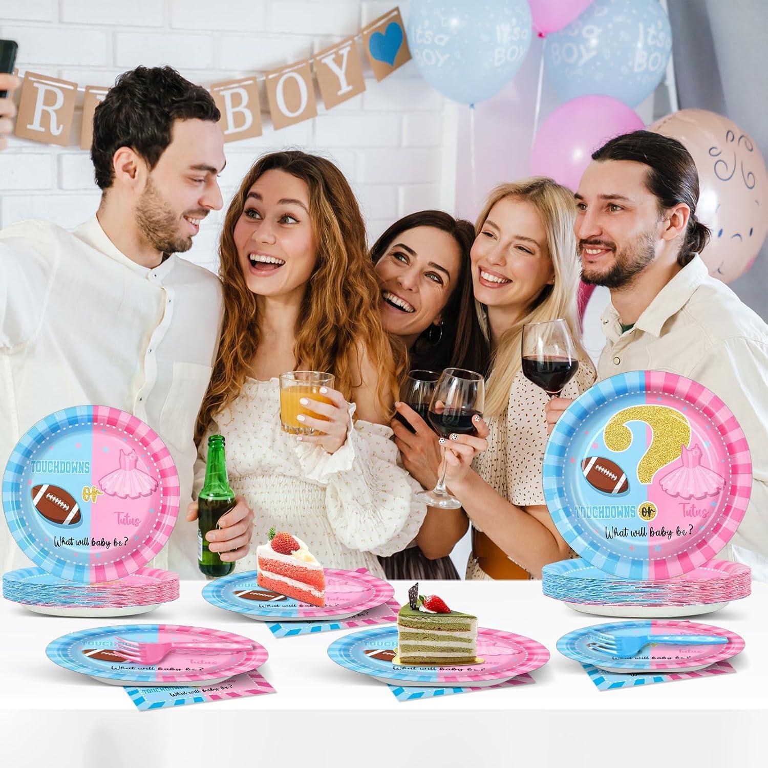 Suministros Fiesta Revelación de Género OBUSATT 96 Piezas