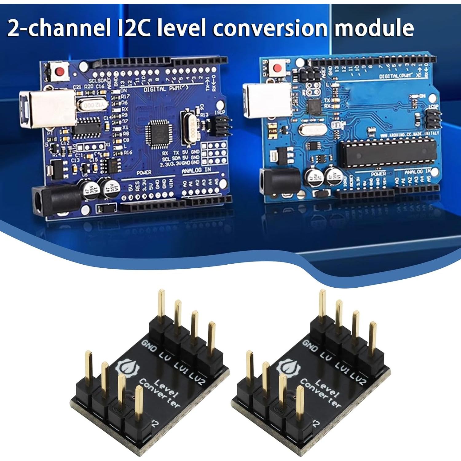 Convertidor de Nivel Lógico Bi-Direccional SING F LTD 4Pcs 3.3V-5V