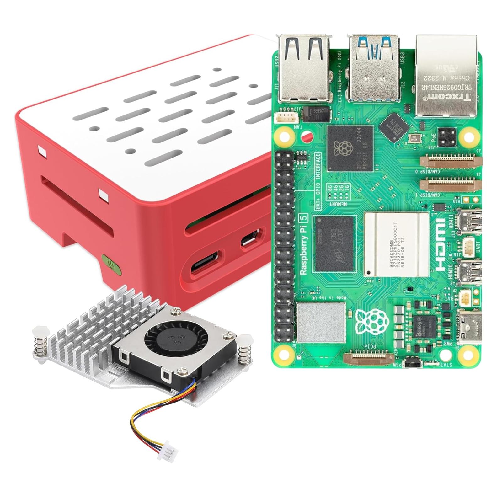 Kit iRasptek Raspberry Pi 5 8GB con caja y enfriador