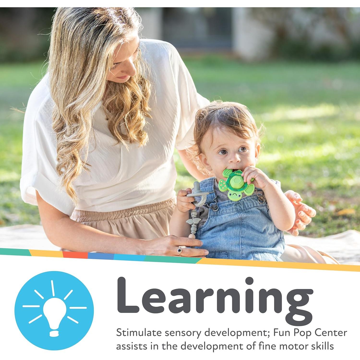 Juguete de Dentición Nuby Tortuga Teethe N' Pop 3+ Meses