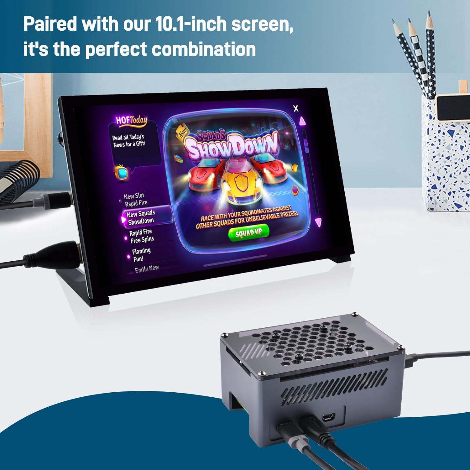 Caja de Aluminio GeeekPi para Raspberry Pi 5 con Ventilador y Disipadores