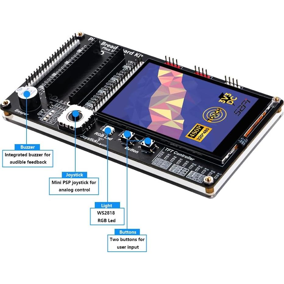 Módulo de Expansión GPIO GeeekPi con Pantalla 3.5"