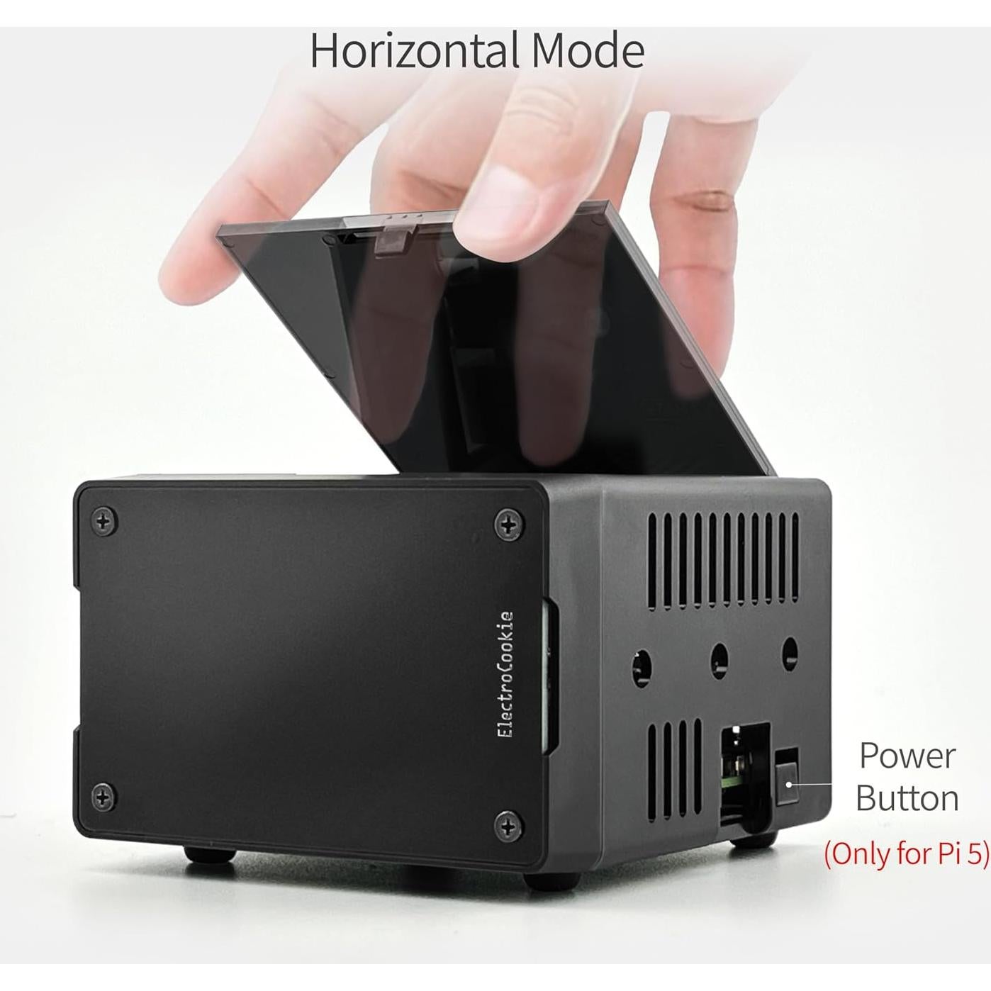 Caja Mini PC ElectroCookie para Raspberry Pi 5 con M.2 HAT