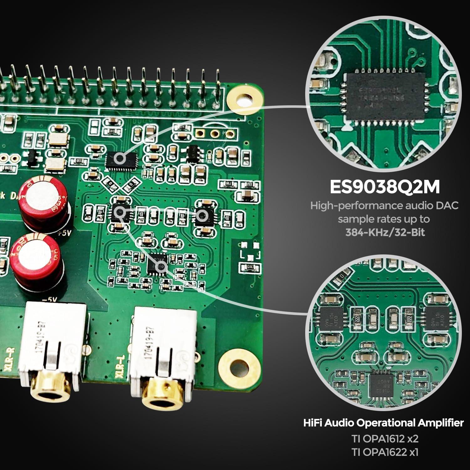 Tarjeta de Audio HiFi DAC Pro Hat Innomaker para Raspberry Pi