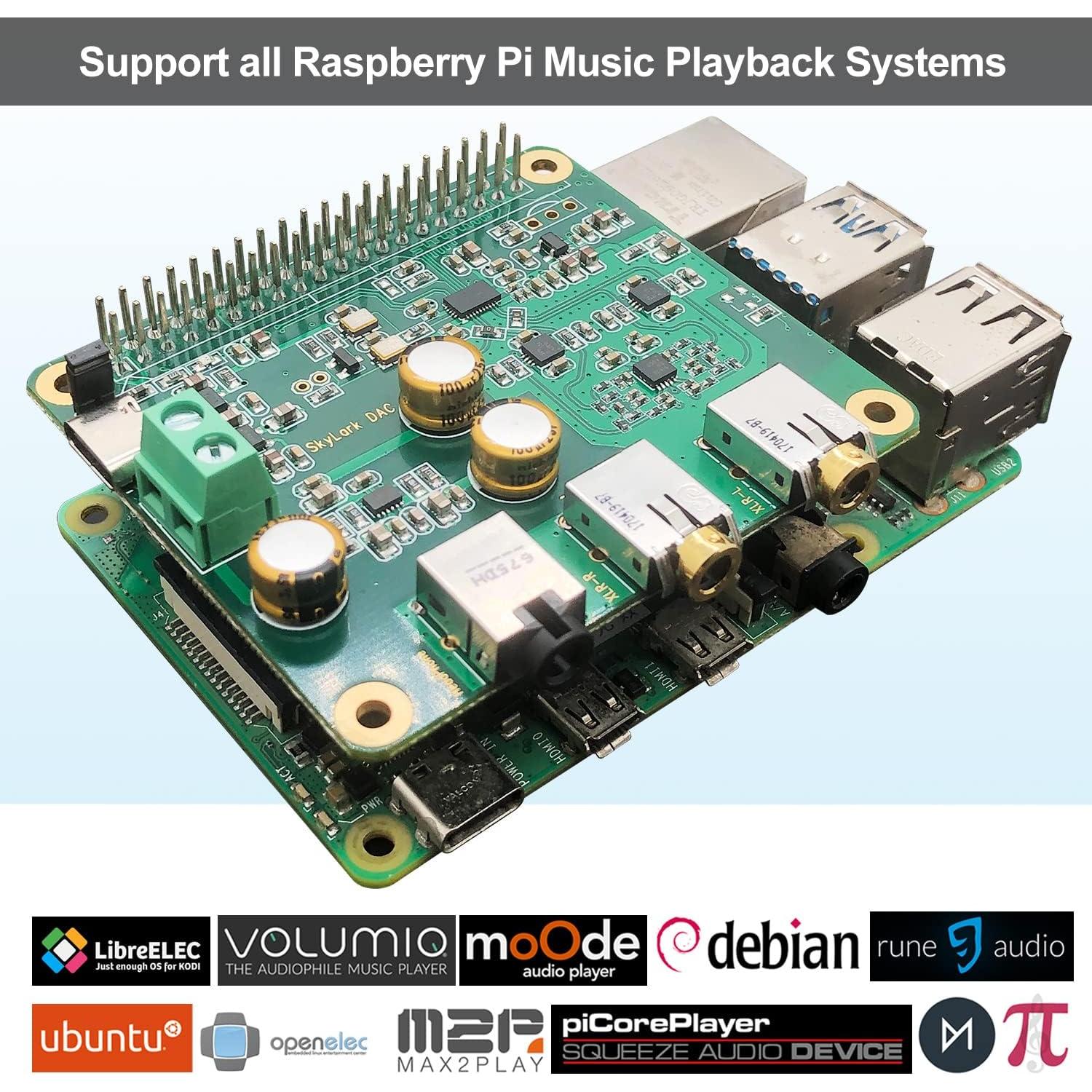 Tarjeta de Audio HiFi DAC Pro Hat Innomaker para Raspberry Pi