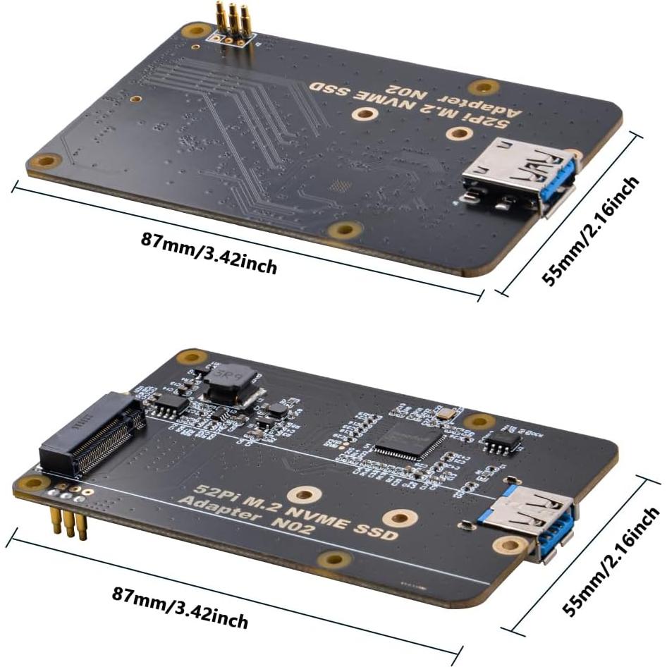 Placa Adaptadora SSD M.2 NVMe GeeekPi para Raspberry Pi 4