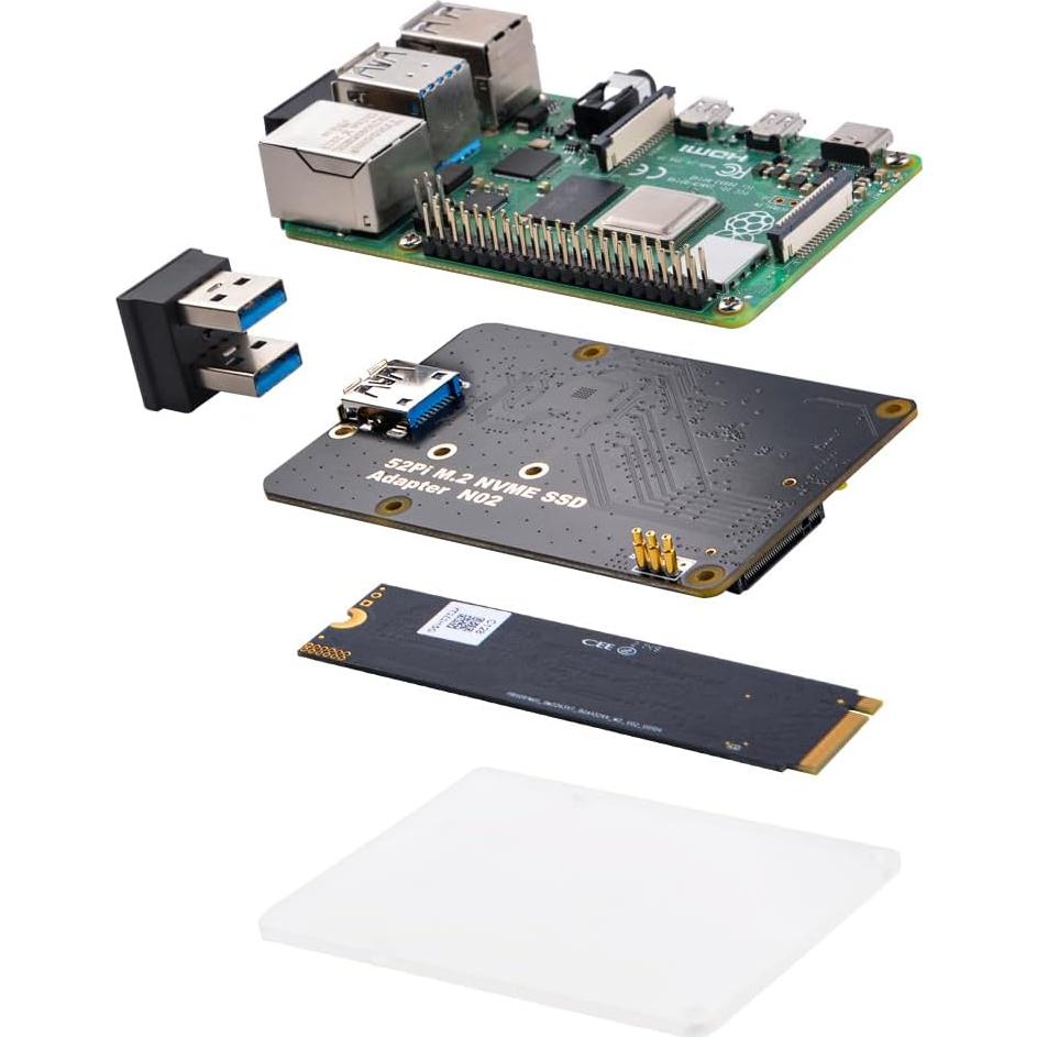 Placa Adaptadora SSD M.2 NVMe GeeekPi para Raspberry Pi 4