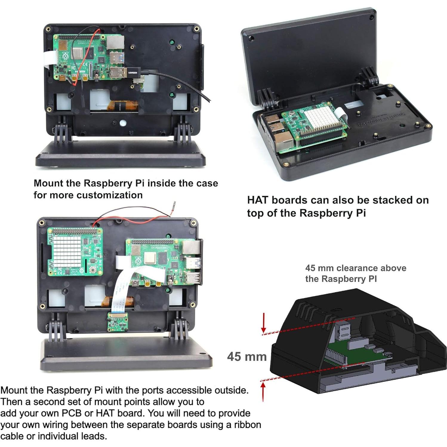 SmartiPi Touch Pro para Raspberry Pi 3, 4 y 5 - Grande